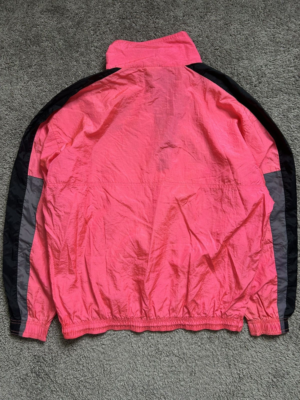 Nike Vintage 80s Nike Windbreaker Anorak Quarter Zip Jacket Pink Size US L / EU 52-54 / 3 - 7 Thumbnail