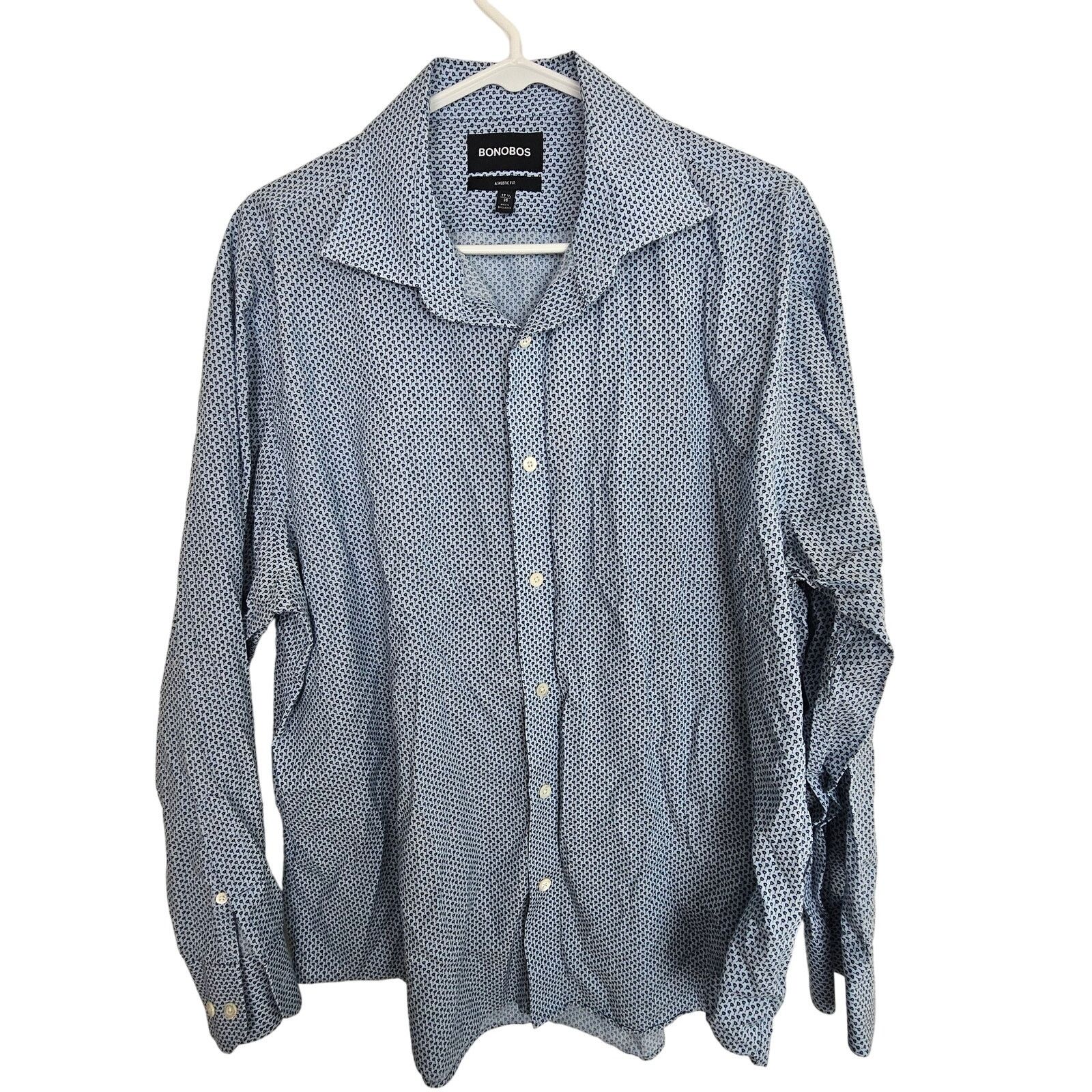 Bonobos Bonobos Dress Shirt Blue Floral Print Long Sleeve 35 Size US S / EU 44-46 / 1 - 1 Thumbnail