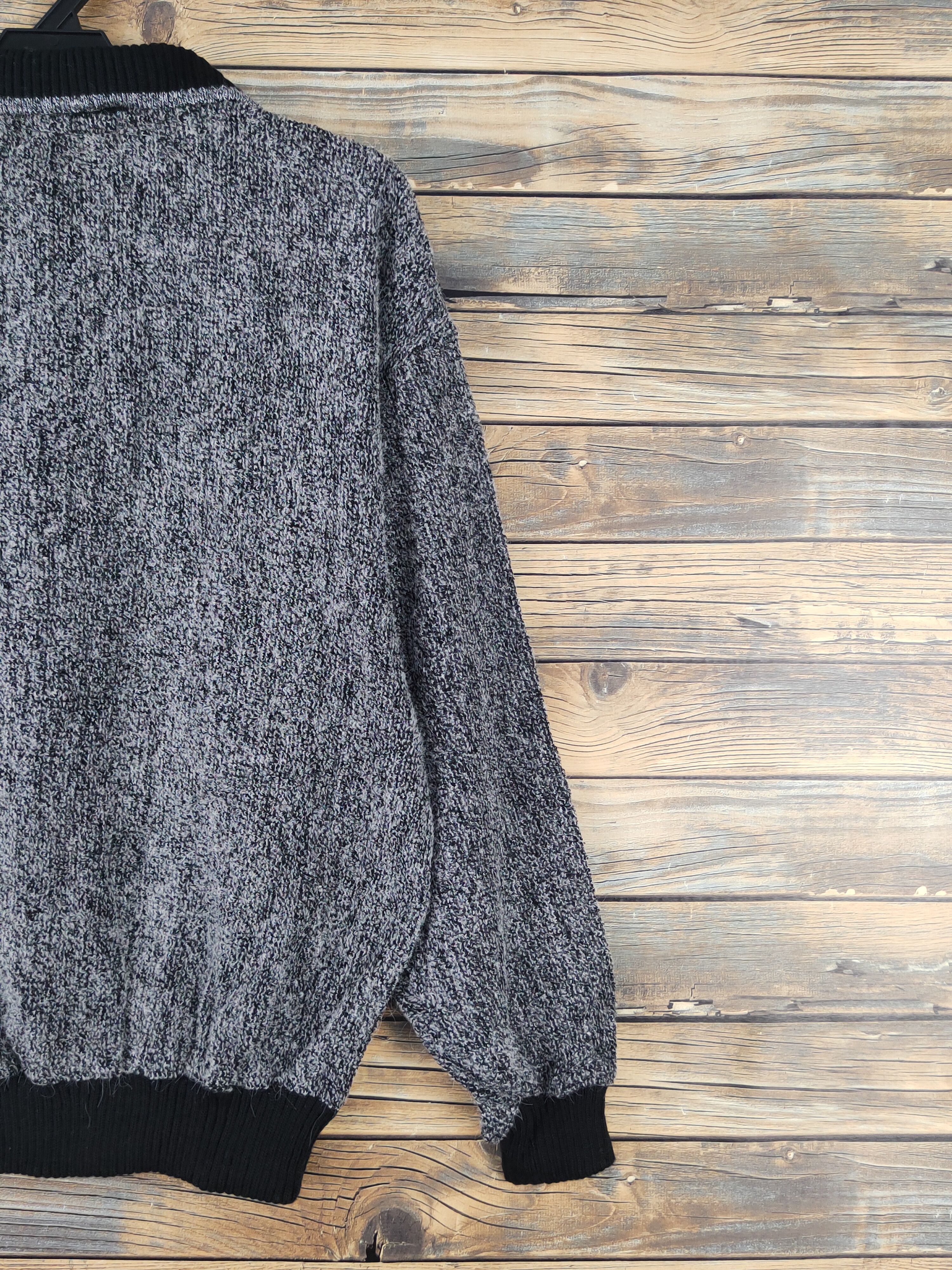 Homespun Knitwear Inter Classic Black Wool Knitwear Sweatshirts #W1822 Size US L / EU 52-54 / 3 - 9 Thumbnail