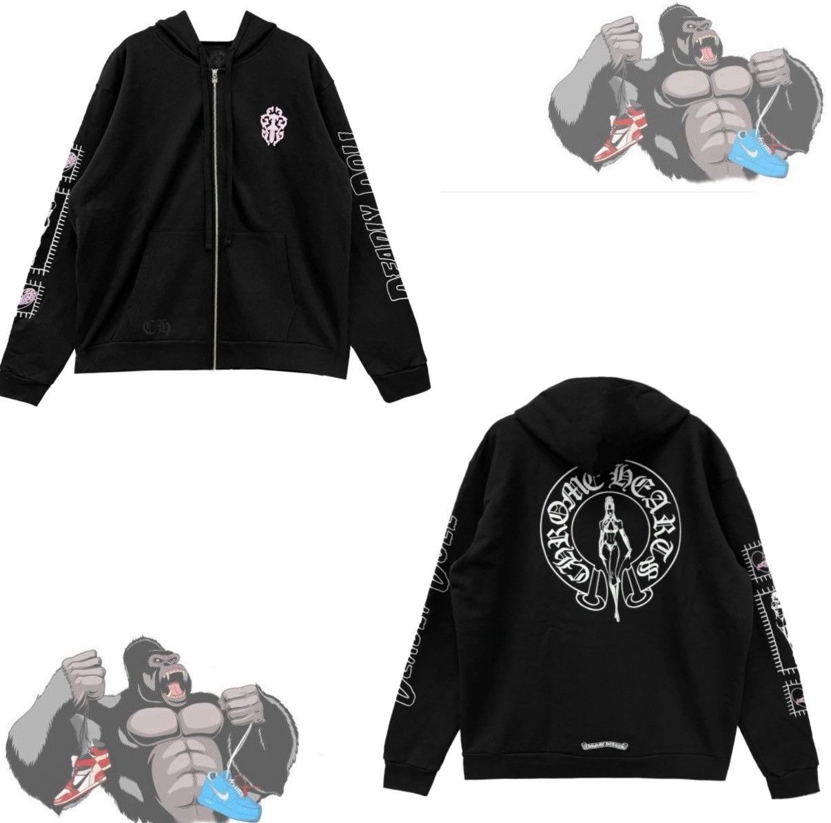 Chrome Hearts × Deadly Doll Chrome Hearts Deadly Doll Zip Up