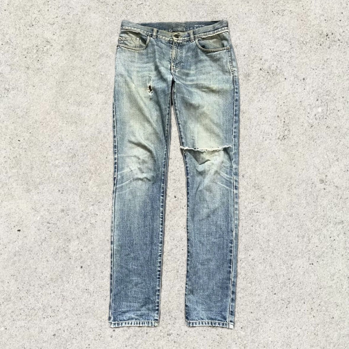 Saint Laurent Paris Saint Laurent Paris D02 Knee Slit Denim Size US 32 / EU 48 - 1 Thumbnail