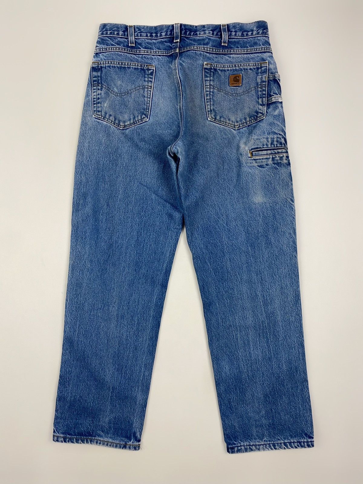 Carhartt 2000’s Distressed Carhartt B234PRW Relaxed Carpenter Denim Size US 36 / EU 52 - 13 Thumbnail