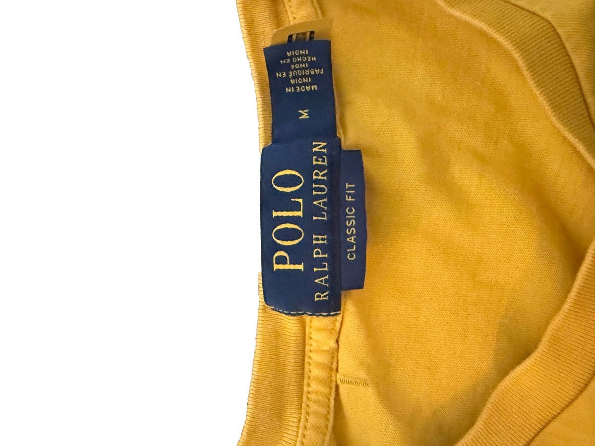 Polo Ralph Lauren Vintage Polo Ralph Lauren Big Spellout Tee – Mustard Yellow Size US M / EU 48-50 / 2 - 5 Thumbnail