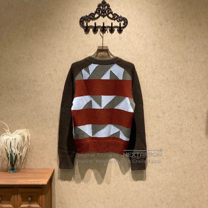 Hermes Hermes Colorblock Cashmere Knit Sweater Size L / US 10 / IT 46 - 2 Thumbnail