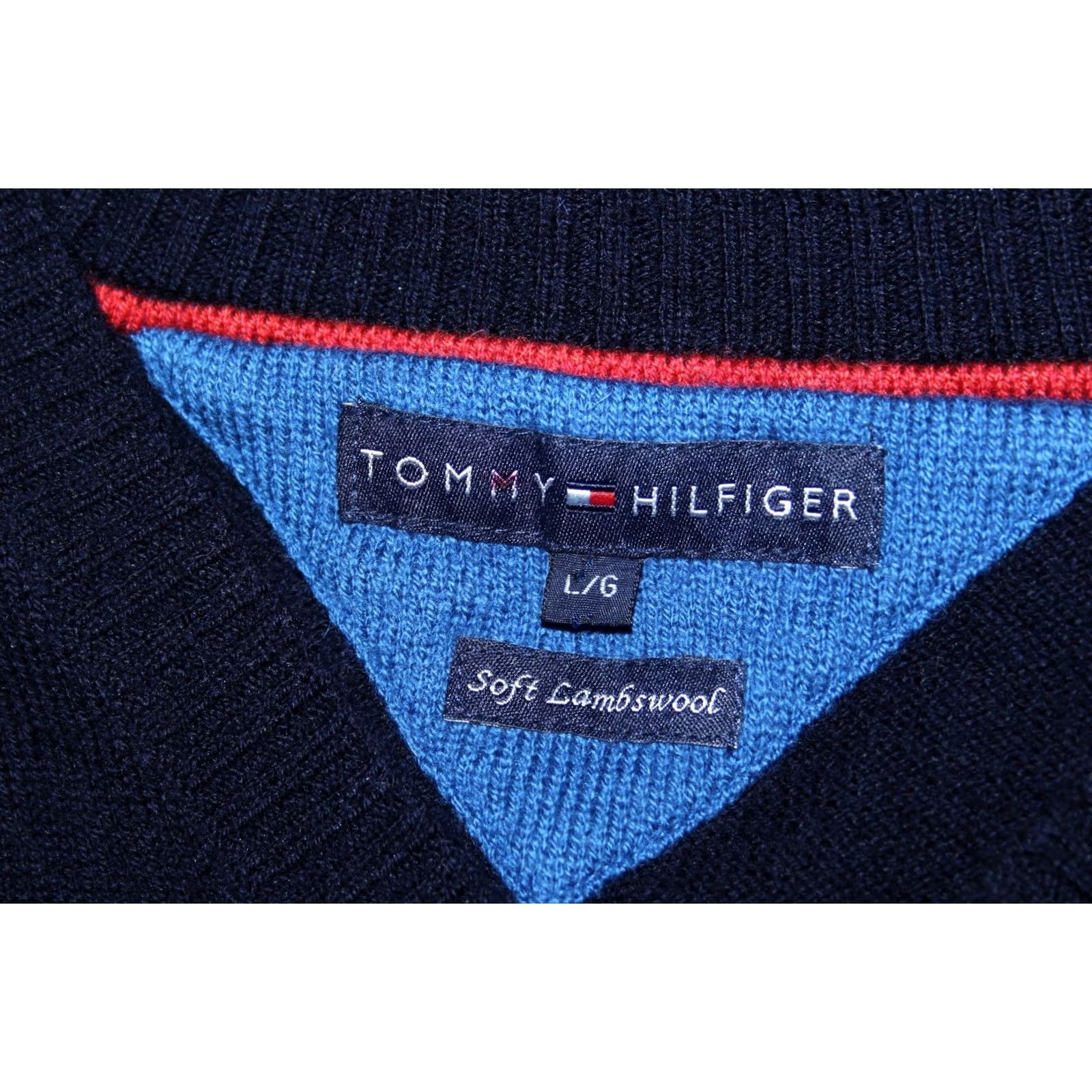 Tommy Hilfiger Tommy Hilfiger mens jumper sweater pulover Size L Soft Lambswool Black Size US L / EU 52-54 / 3 - 4 Thumbnail