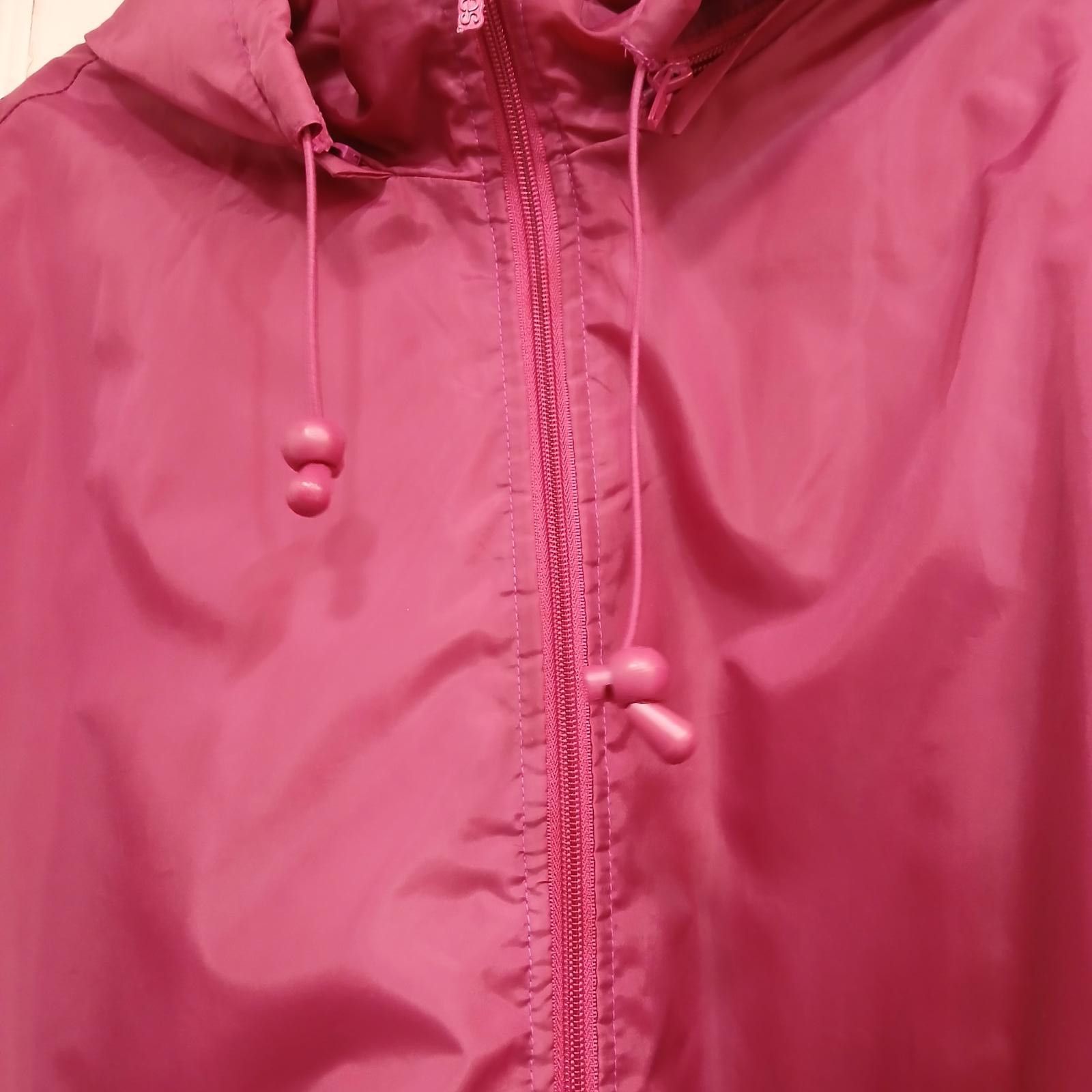 Designer 5XL Totes Pink Jacket Lined Women's Removable Hood Size 4XL / US 24-26 - 4 Thumbnail