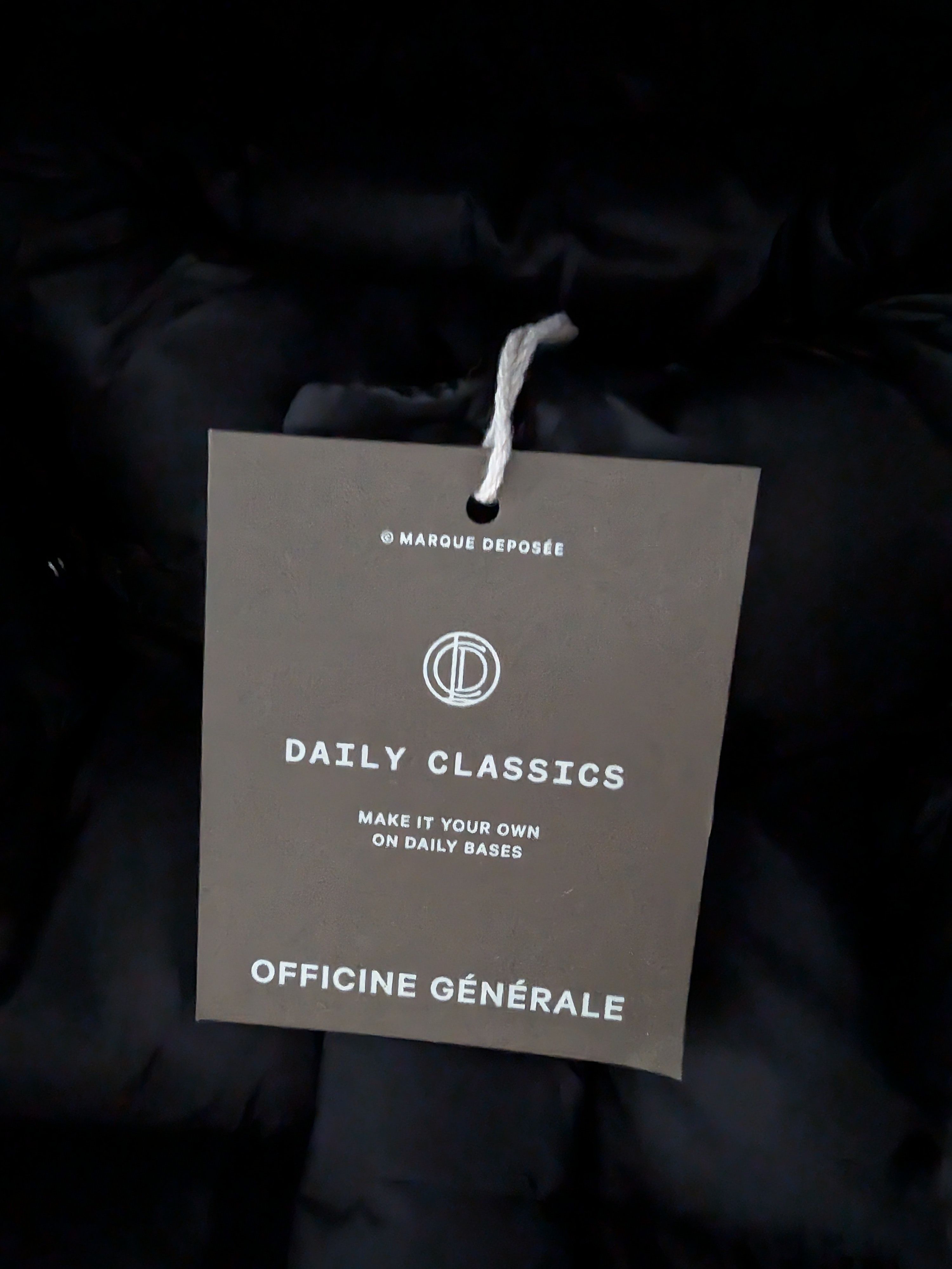 Officine Generale Black Down Puffer Jacket Size US M / EU 48-50 / 2 - 6 Thumbnail