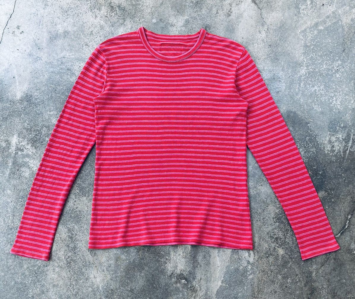 Beauty Beast Vintage 90s Beauty:Beast Japan Striped Long Sleeve Size US M / EU 48-50 / 2 - 1 Thumbnail