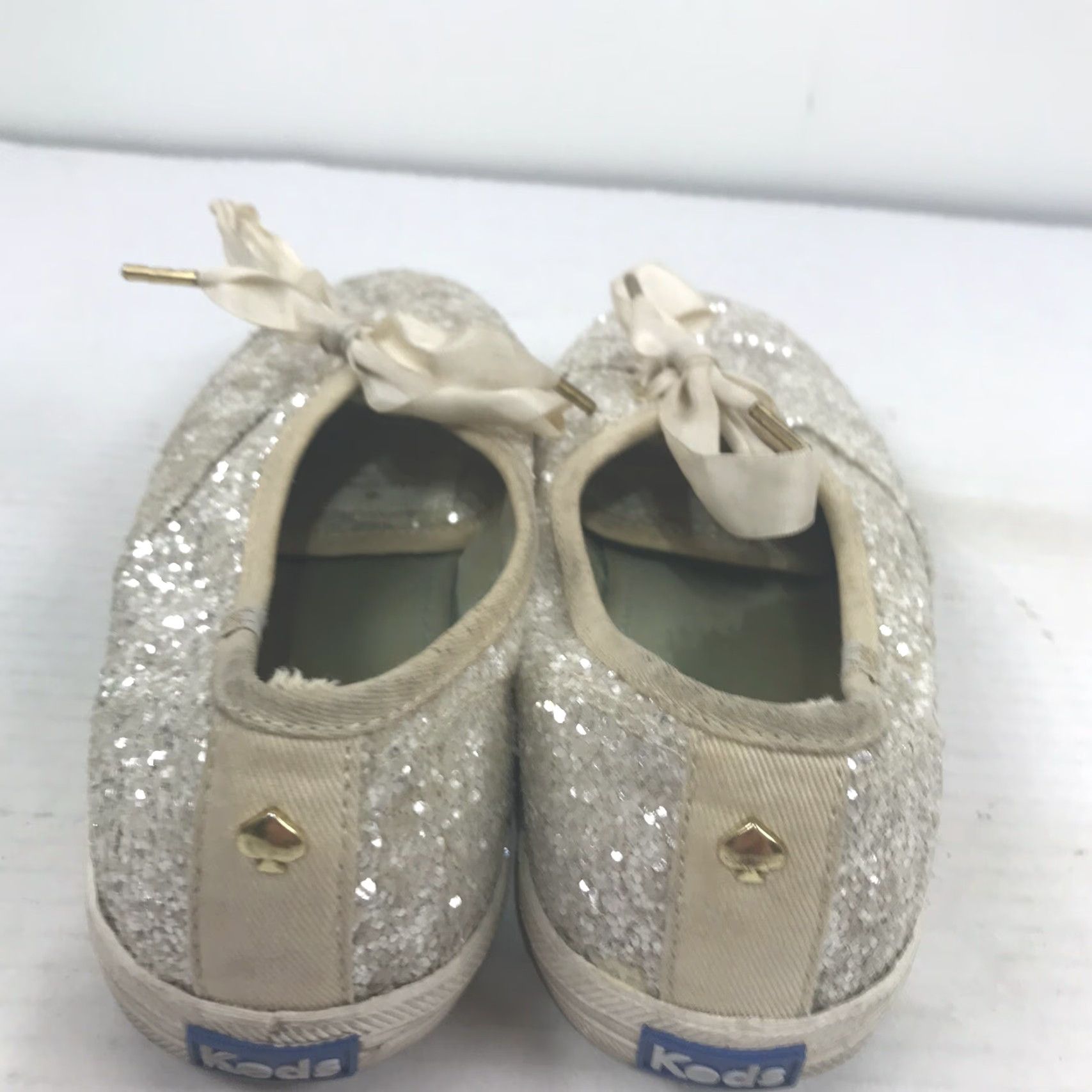 Keds Kate Spade Keds Women’s Champagne Glitter Canvas Sneakers Size 7 Low Top Casual Athletic Size US 7 / IT 37 - 6 Thumbnail