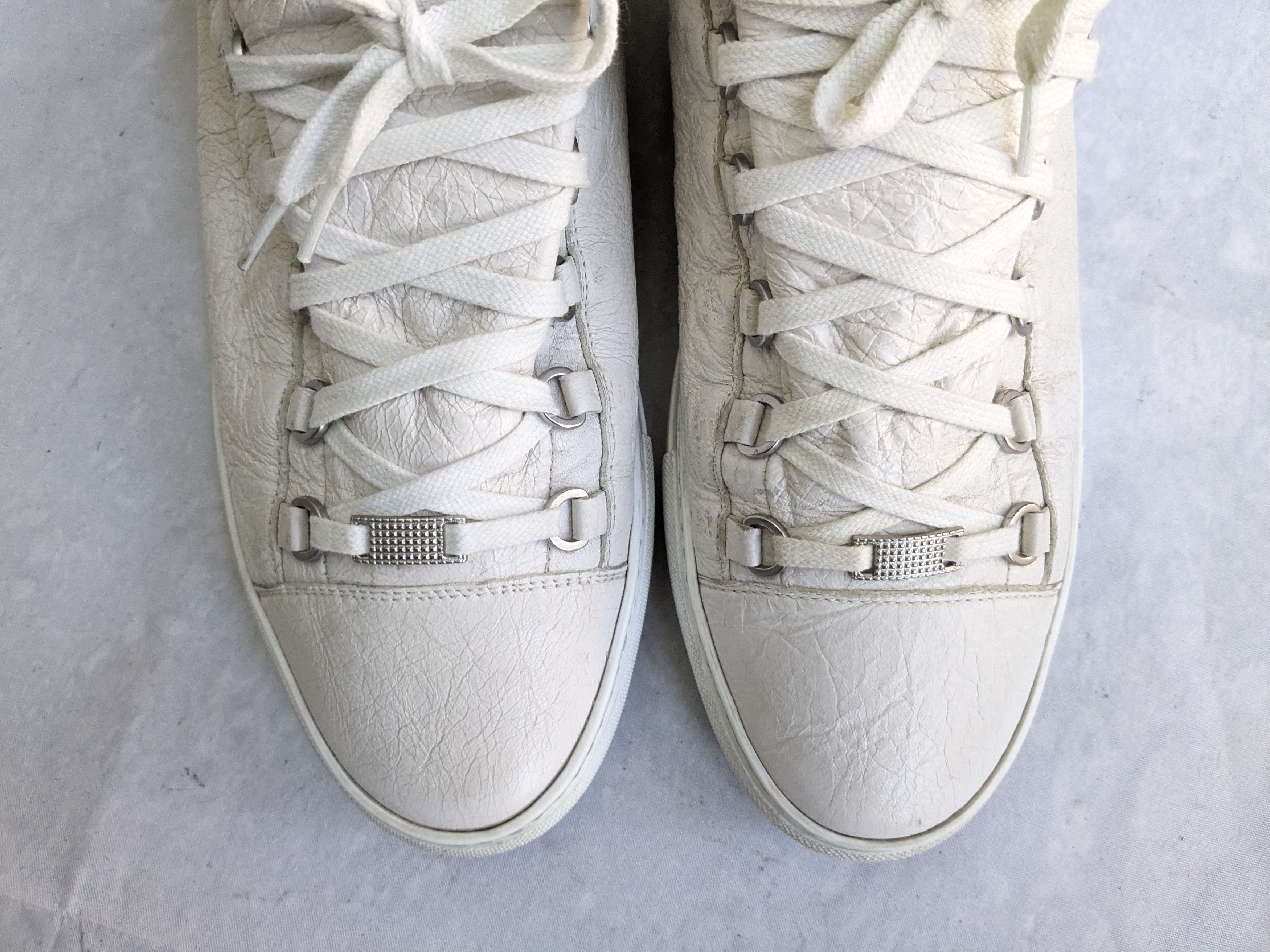Balenciaga Balenciaga Arena Sneakers White 13 Low Tops Leather Size US 13 / EU 46 - 3 Thumbnail