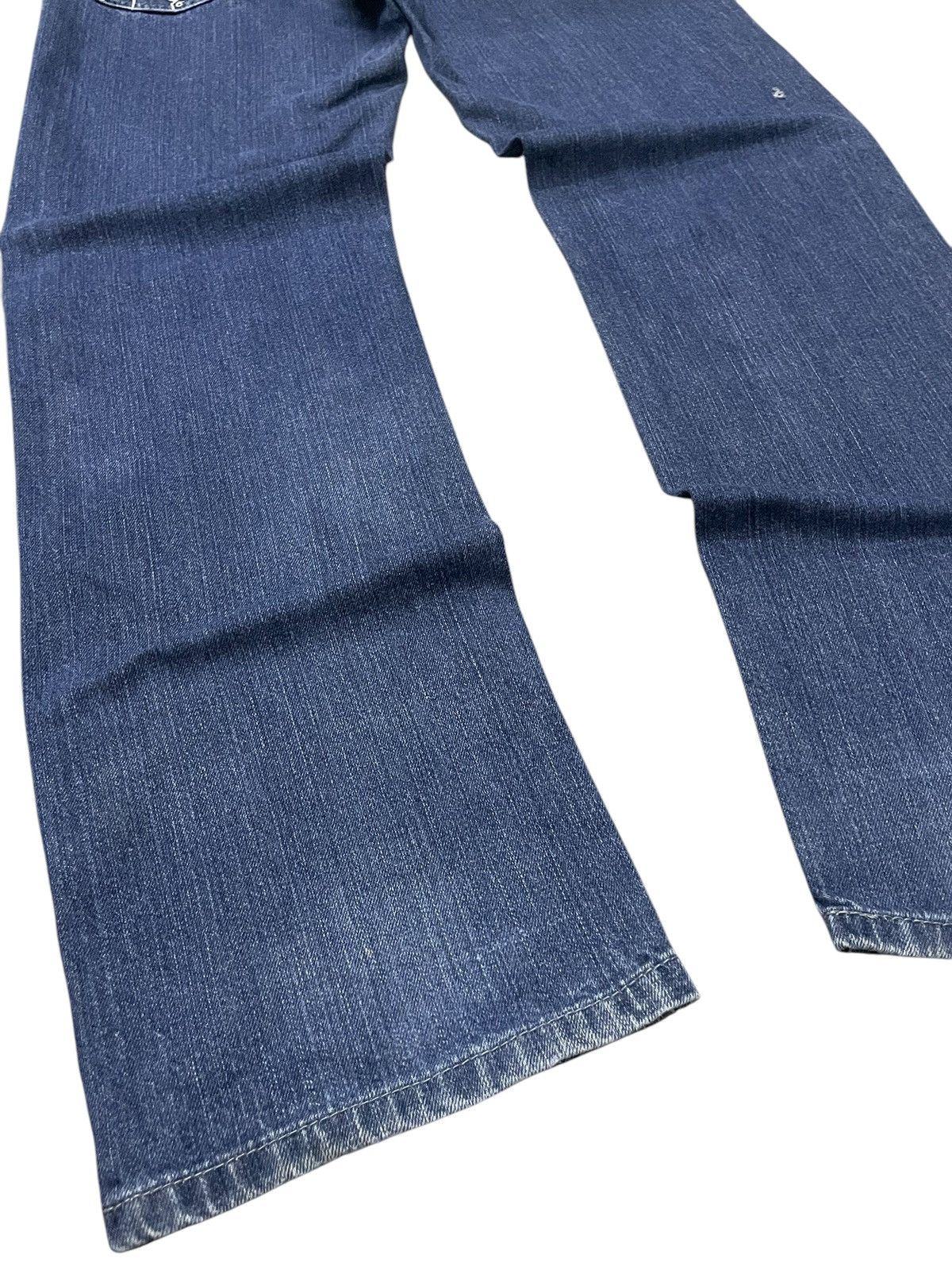 Japanese Brand Vintage One Piece Anime Ace And Luffy On Fire Rare Jeans Size US 30 / EU 46 - 16 Thumbnail