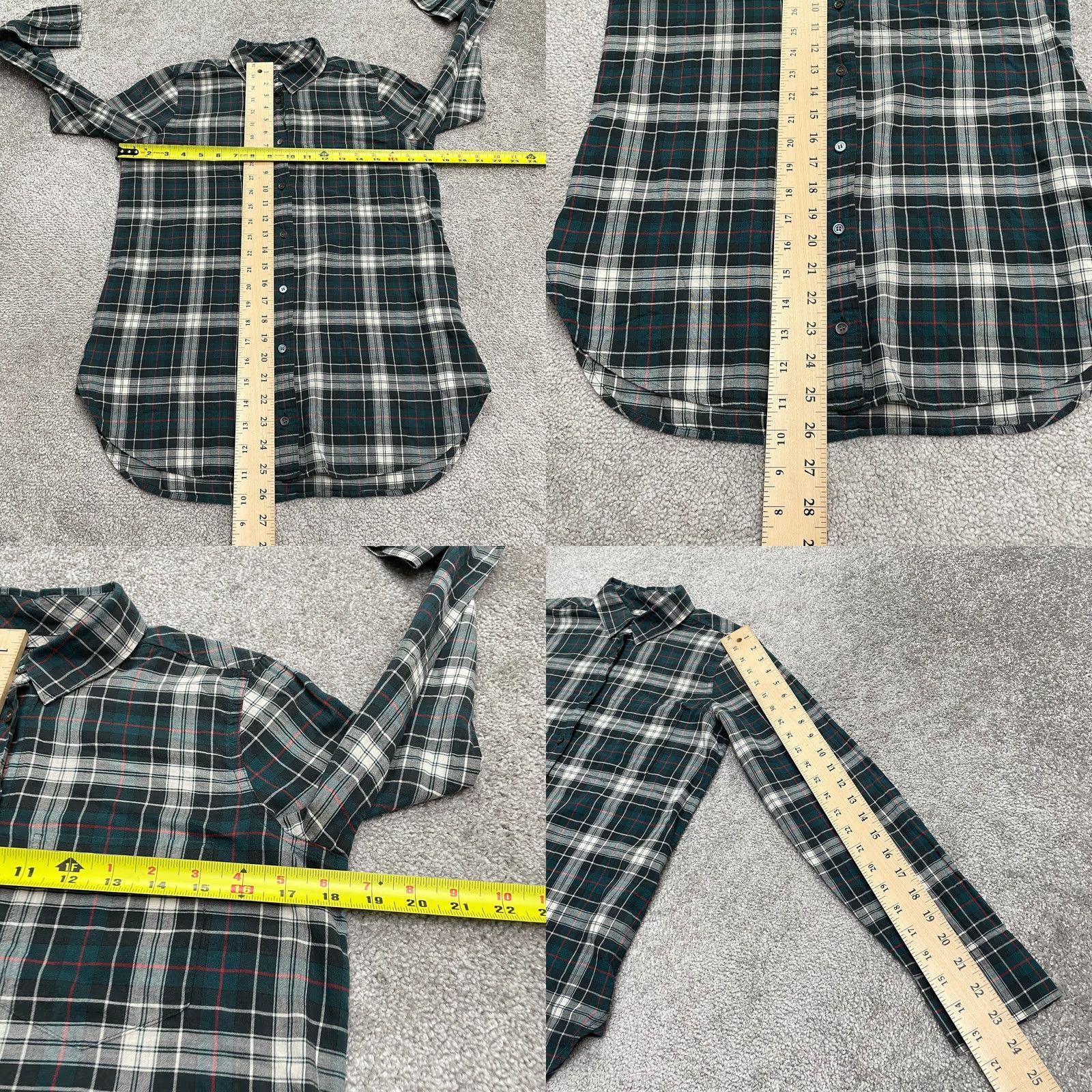J.Crew J.CREW Boy Fit Button Up Shirt Womens 00 Multi Crickle Plaid Cotton Casual Shirt Size XXS / US 00 / IT 34 - 8 Thumbnail