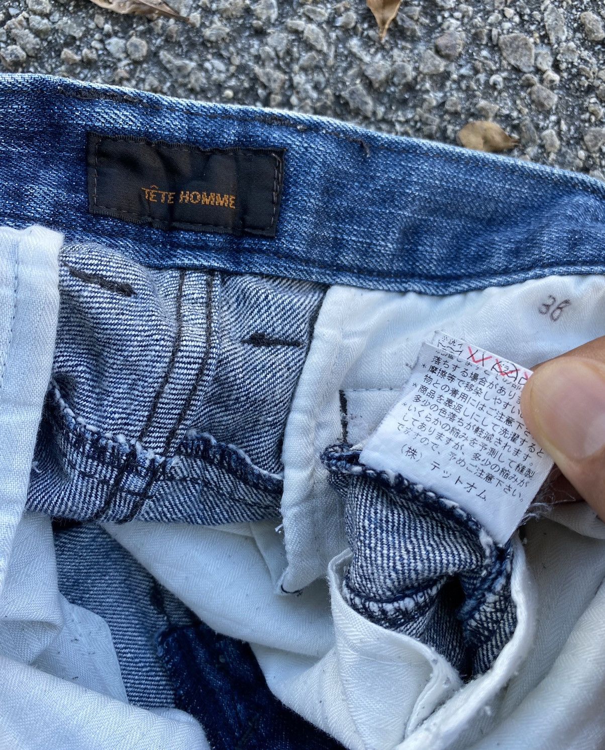 Issey Miyake Vintage Tete Homme By Issey Miyake Denim Pants Size US 32 / EU 48 - 21 Thumbnail