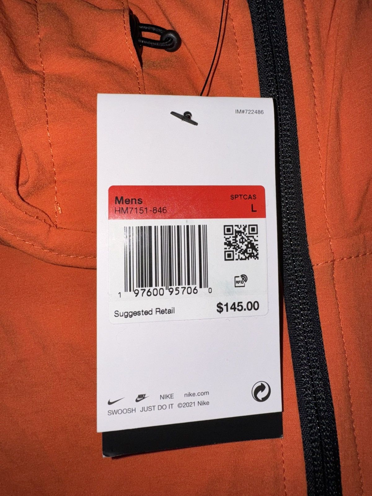 Nike Men's Nike $165 Men's Tech Woven Full Zip Windbreaker HM7151 Size US M / EU 48-50 / 2 - 3 Thumbnail