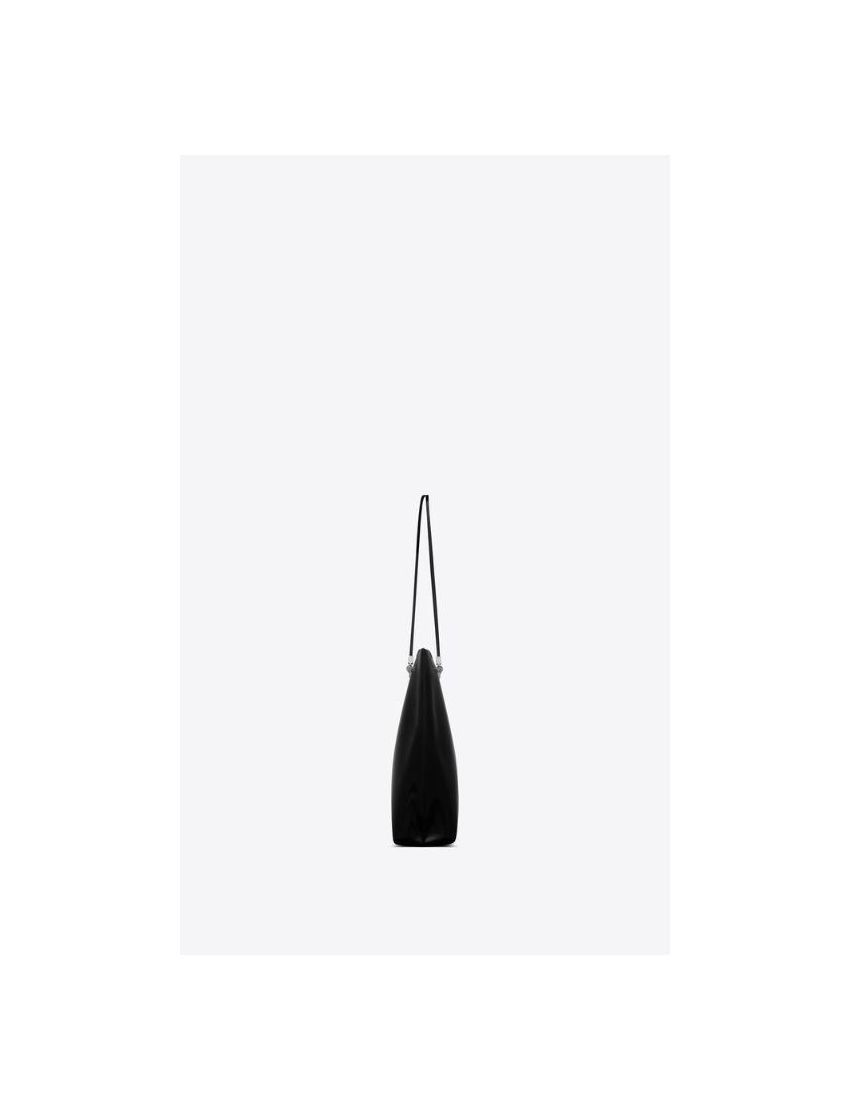 Saint Laurent Paris o1s1wg111124 Size: OS / Shopping Bag Shiny Leather in Black Size ONE SIZE - 3 Thumbnail