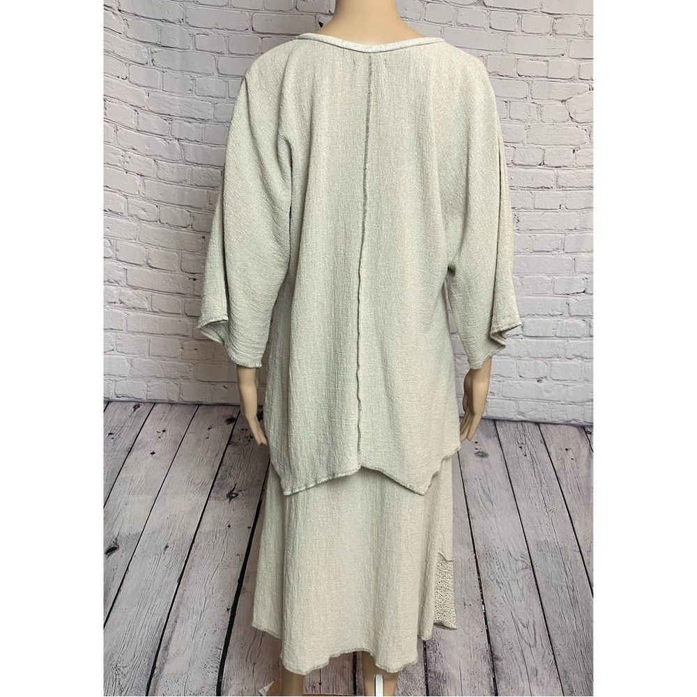 Other Jaskar Skirt Top Linen Cotton Set With Floral Décor Size M Size M / US 6-8 / IT 42-44 - 3 Thumbnail