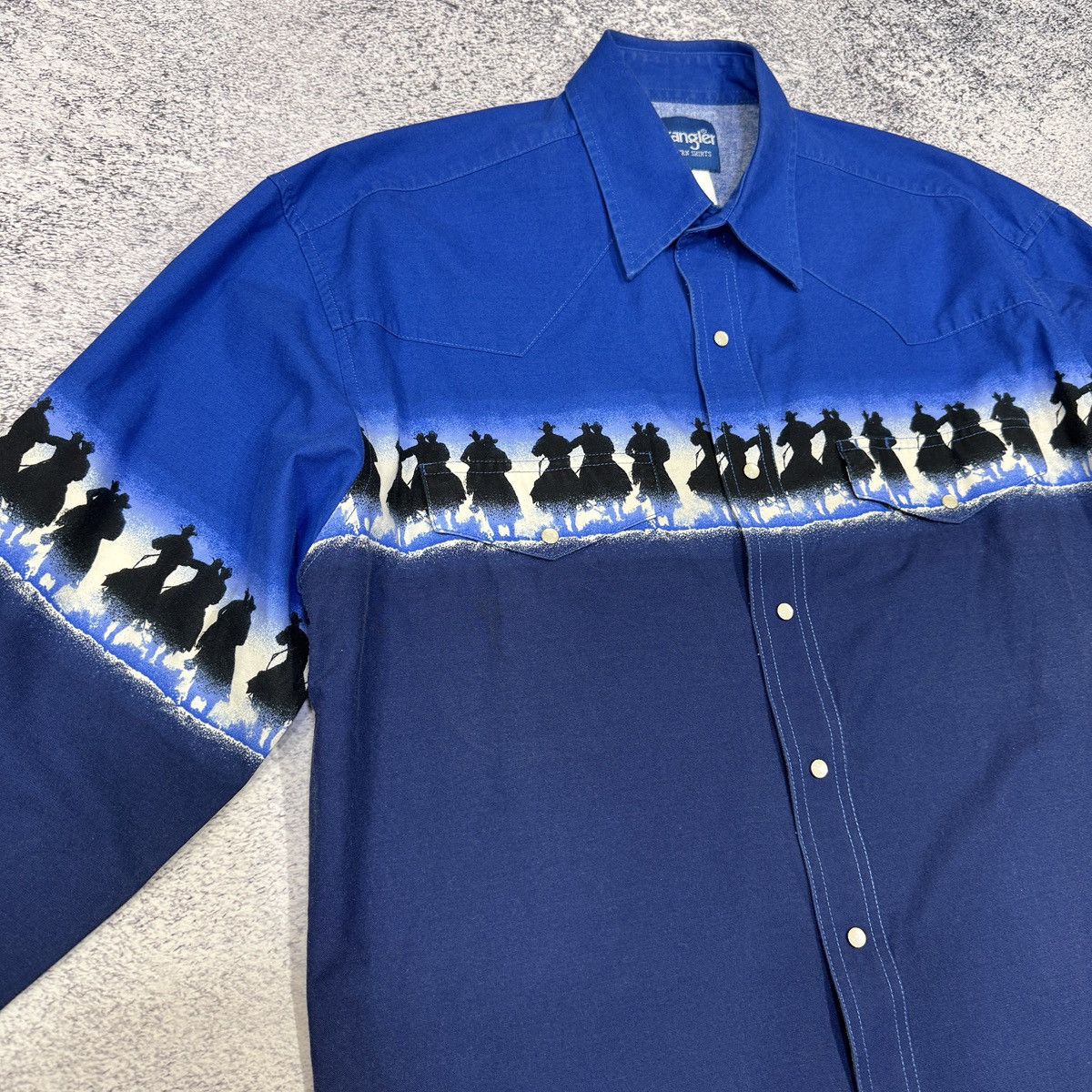 Wrangler Vintage Wrangler Western Shirt Wrap Around Print Sunset L Size US L / EU 52-54 / 3 - 5 Thumbnail