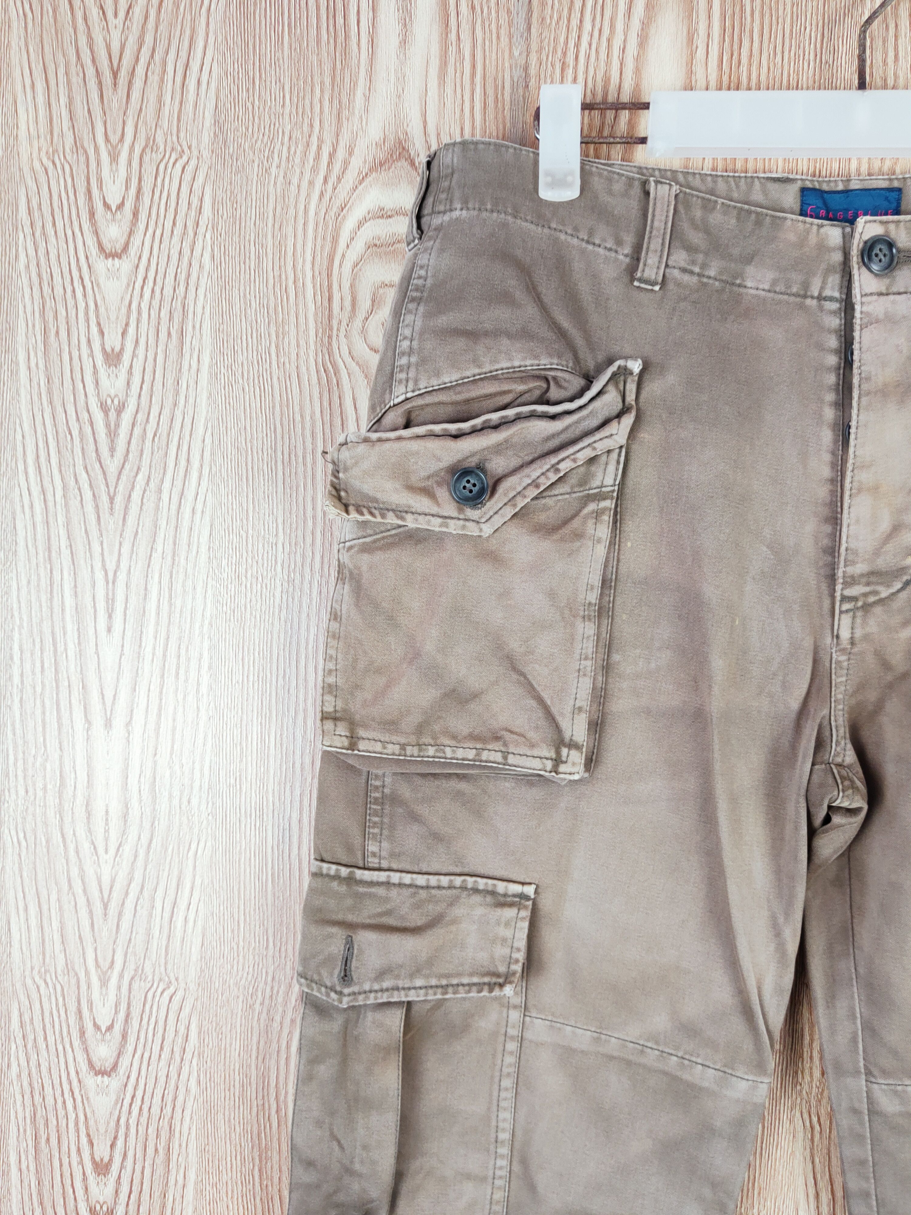 Rageblue Brown Faded Multi Tactical pocket Vintage CargoPant