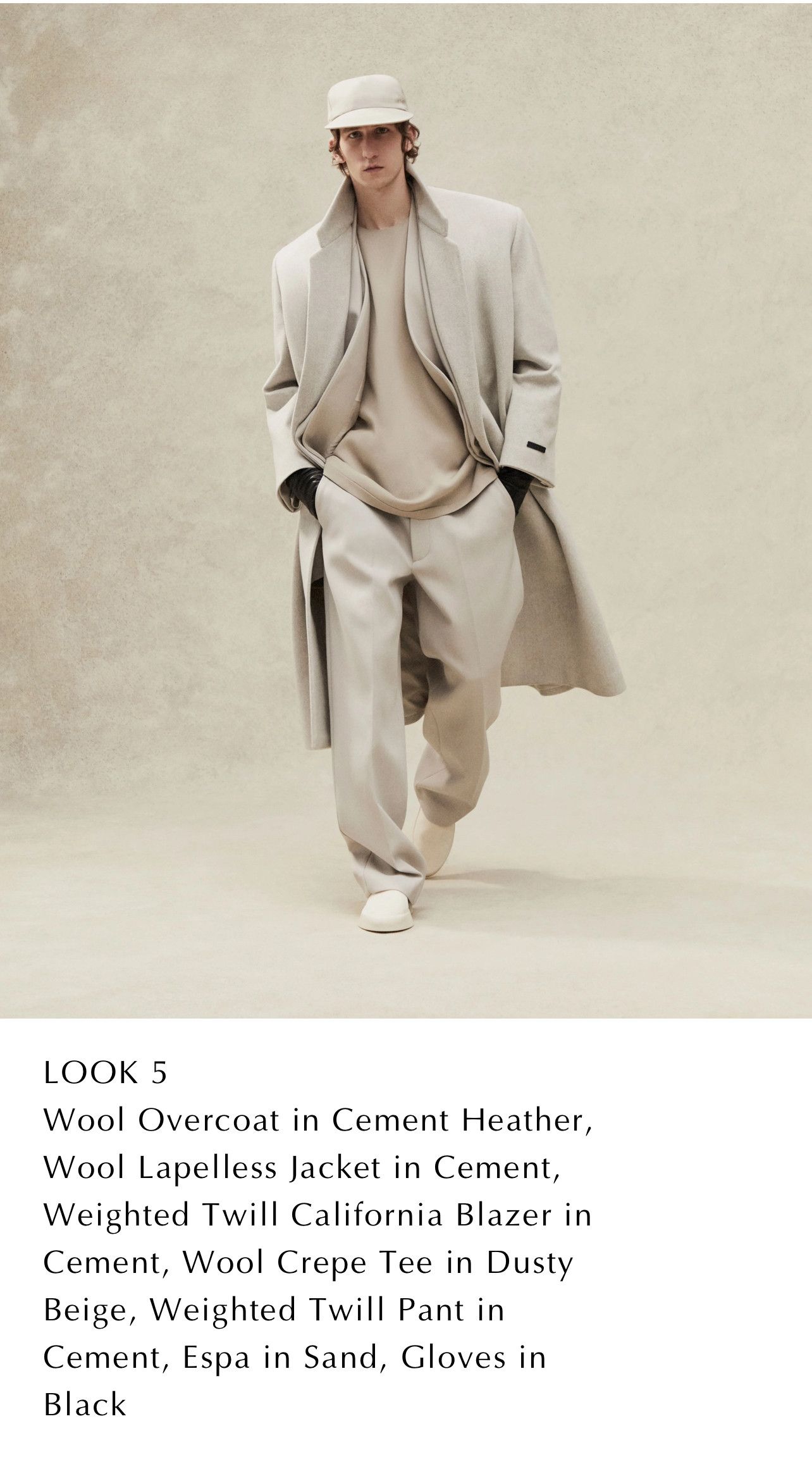Fear of God Fear of God - Eternal Melton Wool Coat - Gray size 46 
