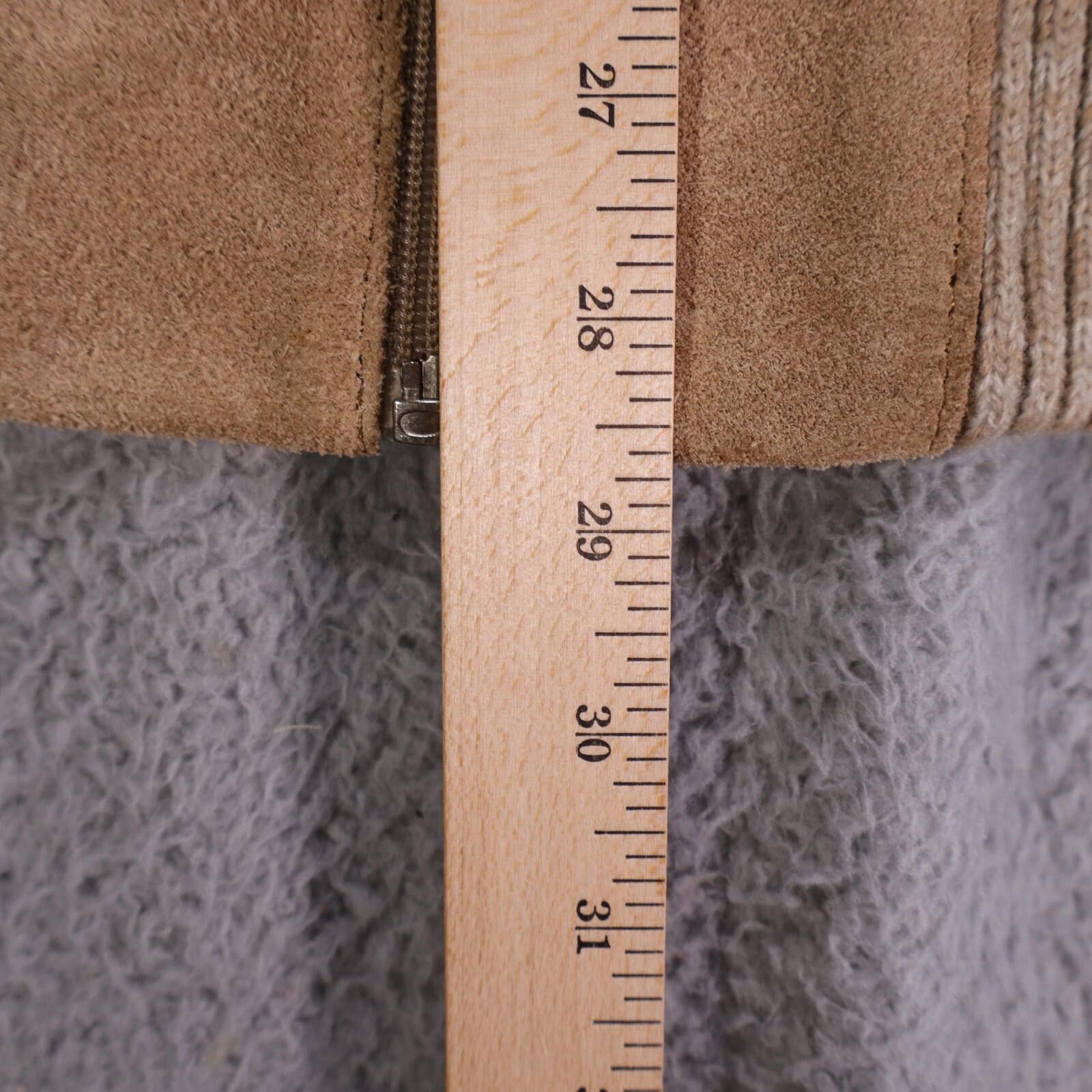 Other Alan Stuart Jacket split leather suede zip beige men xl vtg Size US XL / EU 56 / 4 - 7 Thumbnail