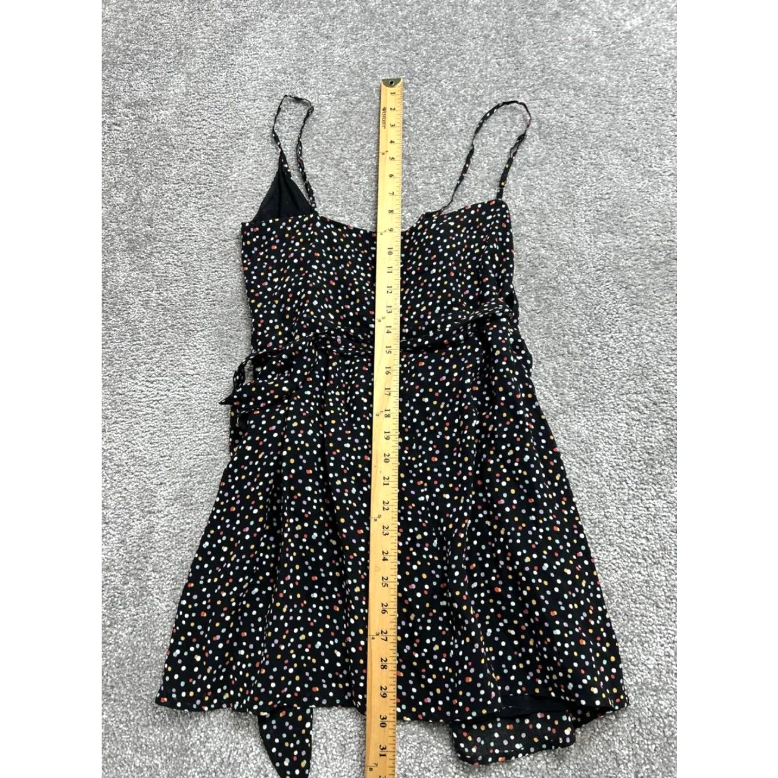 Reformation Reformation Dress Women Small Black Polka Dot Surplice Neck Wrap Troppo Confetti Size S / US 4 / IT 40 - 5 Thumbnail