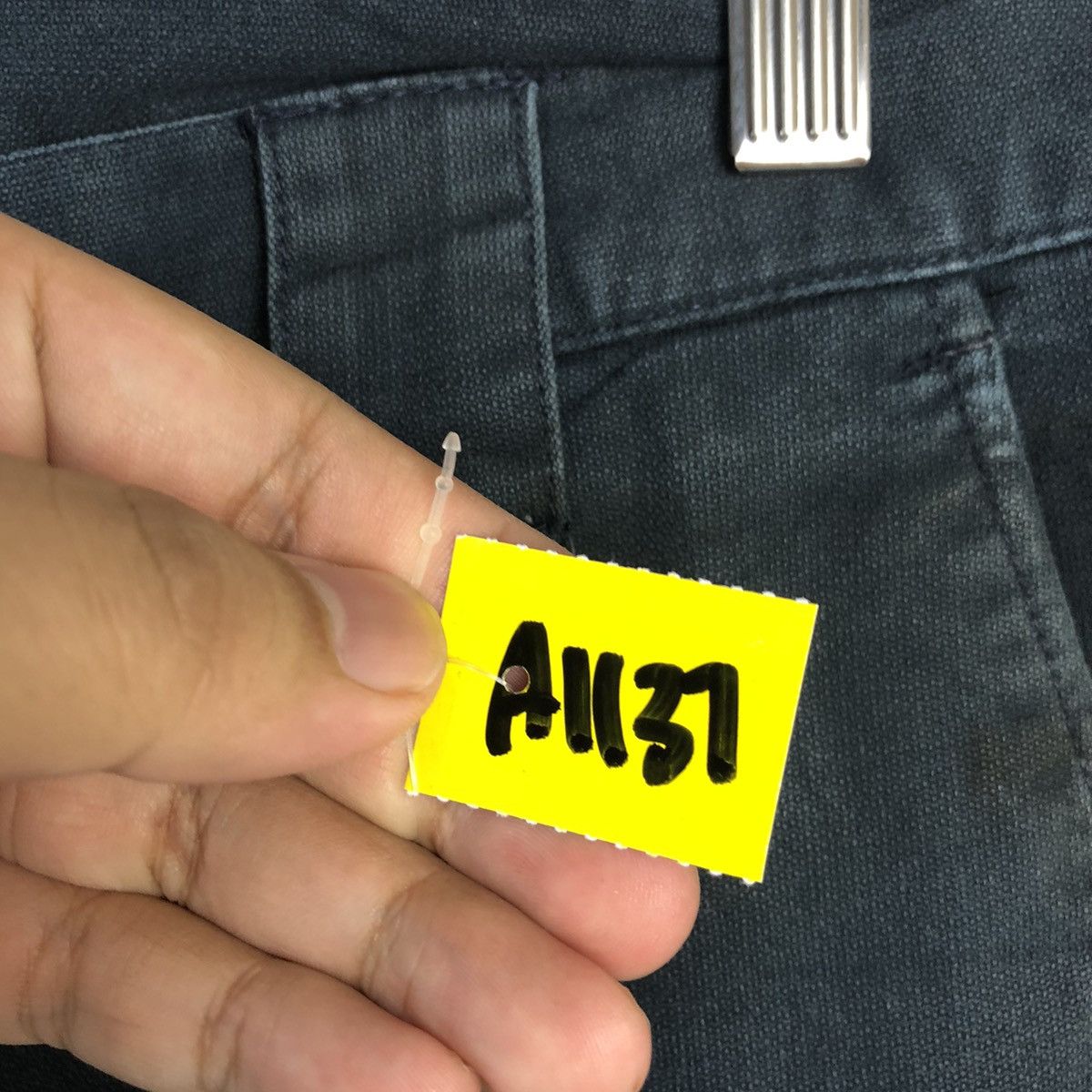 Japanese Brand Japanese Brand Dark Blue Cargo Multipocket Pants #A1137 Size US 35 - 12 Thumbnail