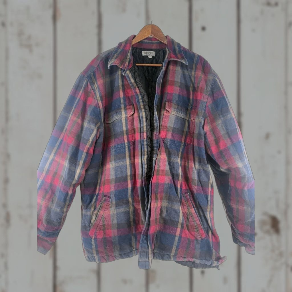 Vintage Ocean Coast Jacket Men’s Size XXL India Multi Plaid Quilted Flannel Lining Size US XXL / EU 58 / 5 - 1 Thumbnail