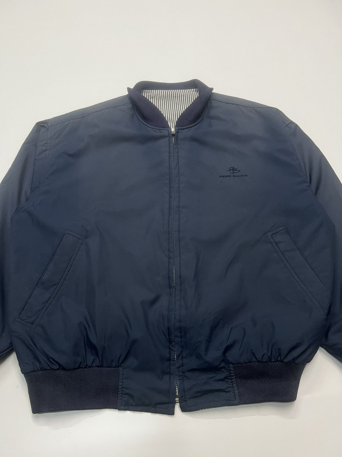 Pierre Balmain 🔥AUTHENTIC PIERRE BALMAIN BOMBER JACKET REVERSIBLE Size US L / EU 52-54 / 3 - 4 Thumbnail