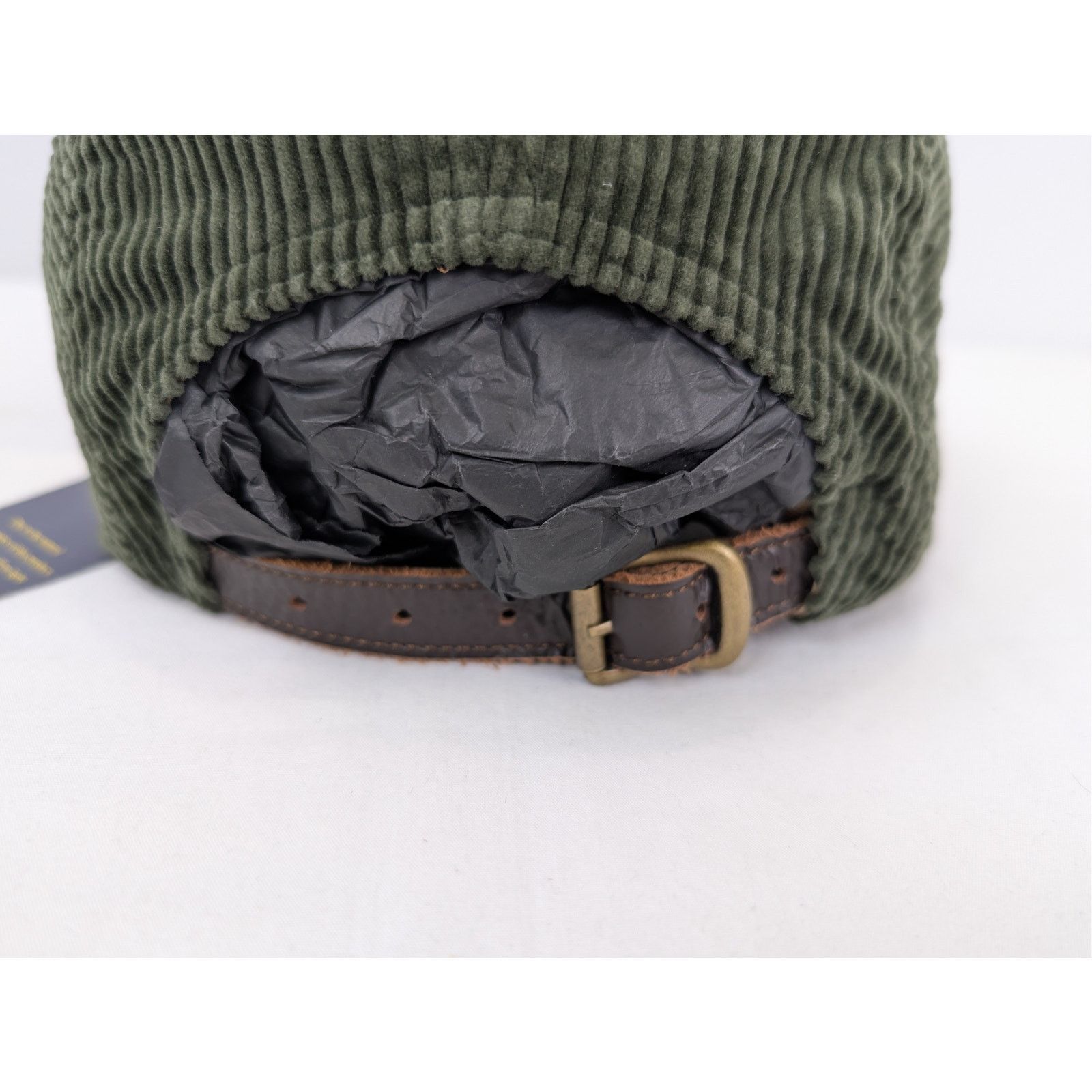 Ralph Lauren o1rshd1 CC20 Size: OS/ corduroy leather strap back Cap / hat Size ONE SIZE - 6 Thumbnail