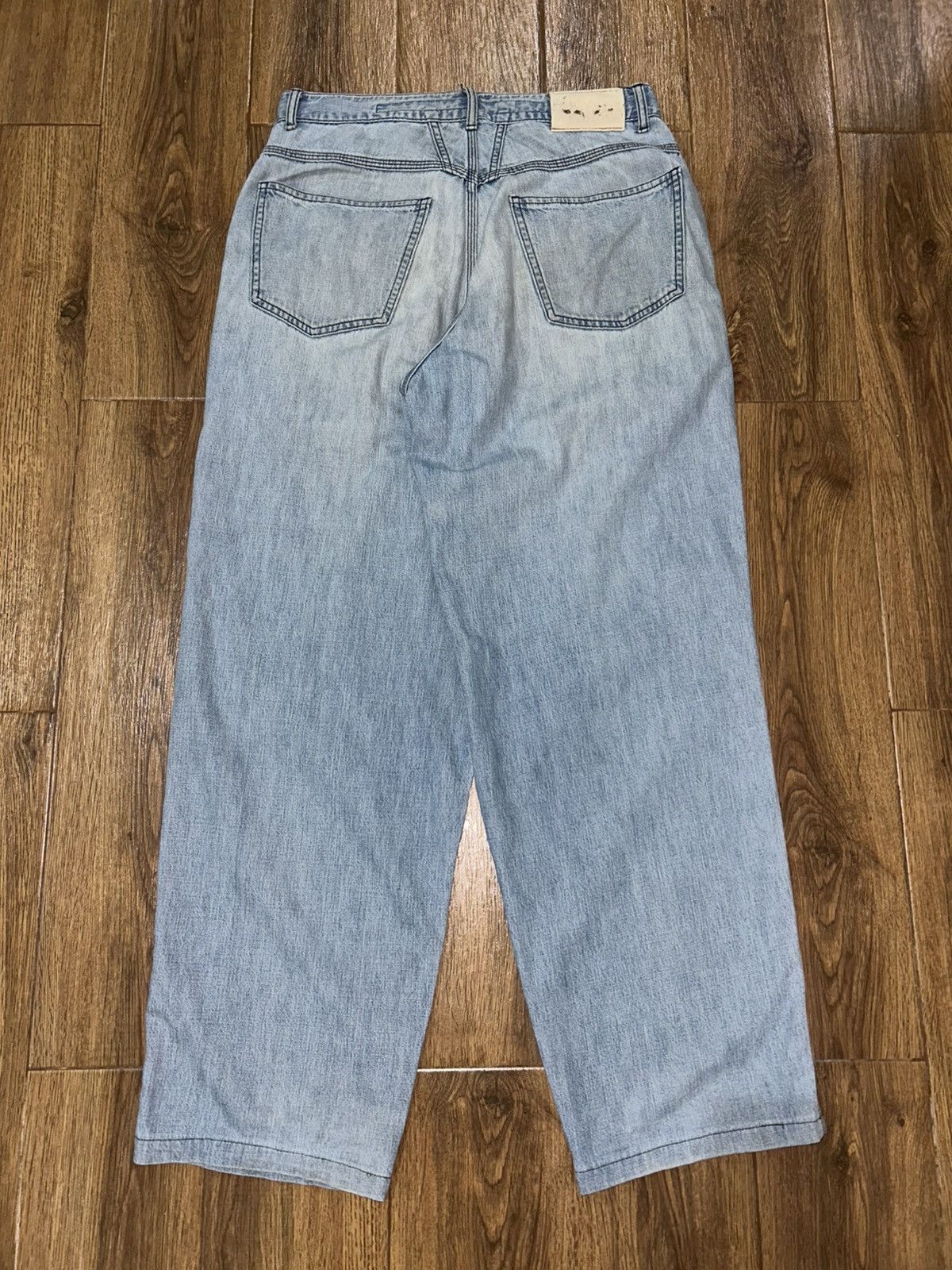Marithe + Francois Girbaud Marithe Francois Girbaud Stone Washed Baggy Faded Blue Jeans Size 30" / US 8 / IT 44 - 11 Thumbnail
