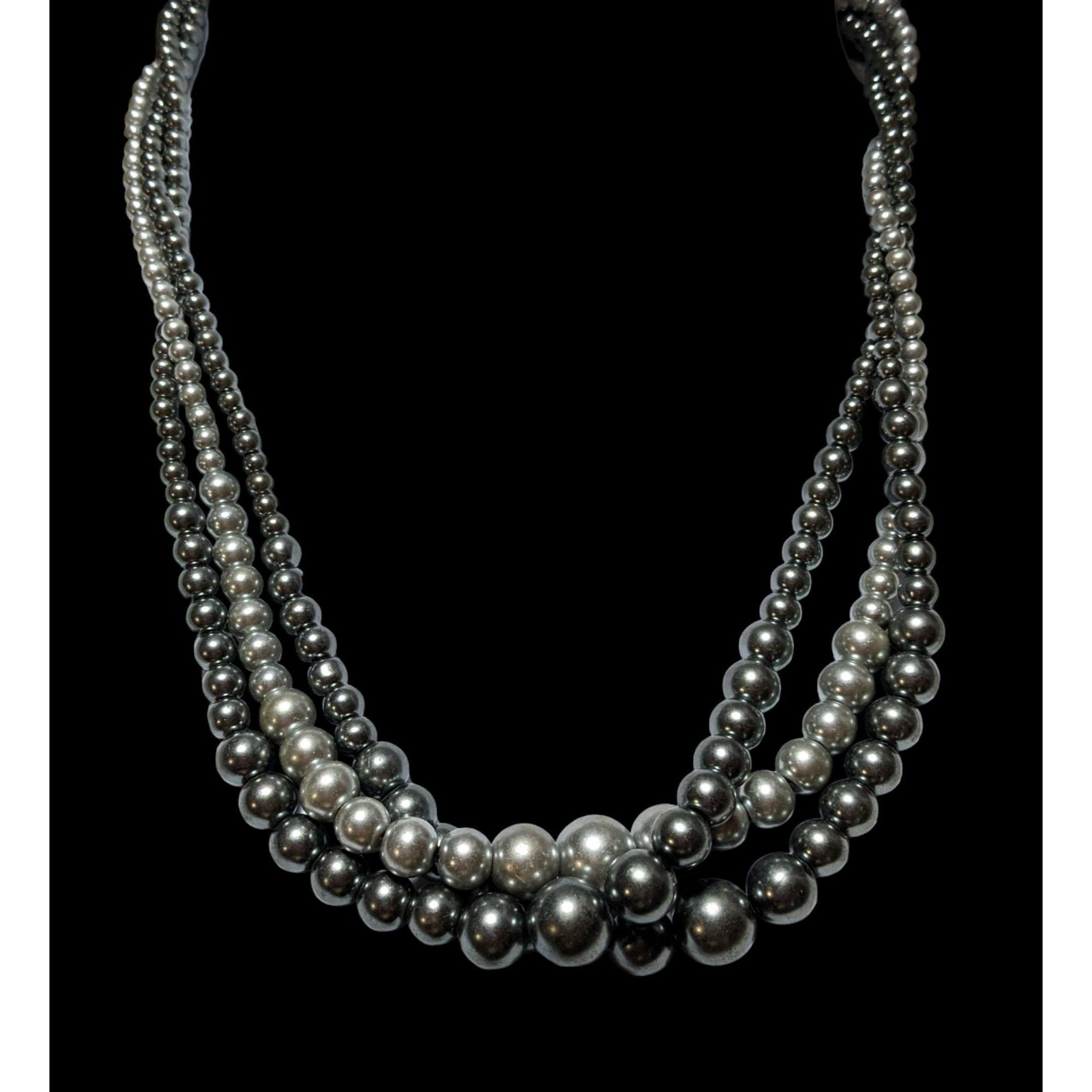 Other Silver Twisted Pearl Necklace Size ONE SIZE - 3 Thumbnail