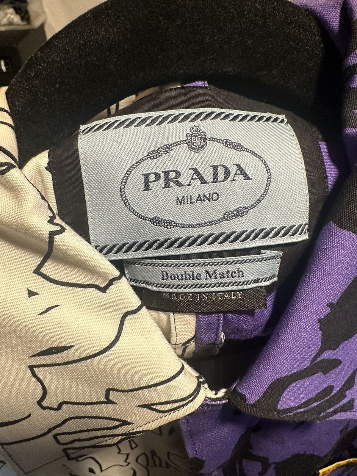 Prada Prada Double Match Bowling Shirt Size US L / EU 52-54 / 3 - 3 Thumbnail