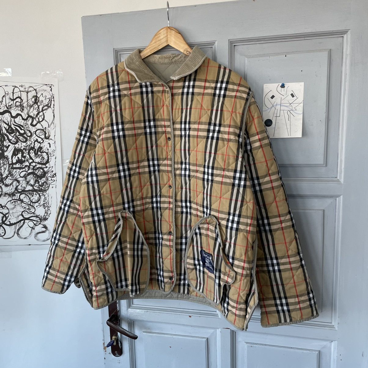 Burberry Vintage Burberrys Quilted Jacket Nova Check C61 Size M / US 6-8 / IT 42-44 - 2 Thumbnail