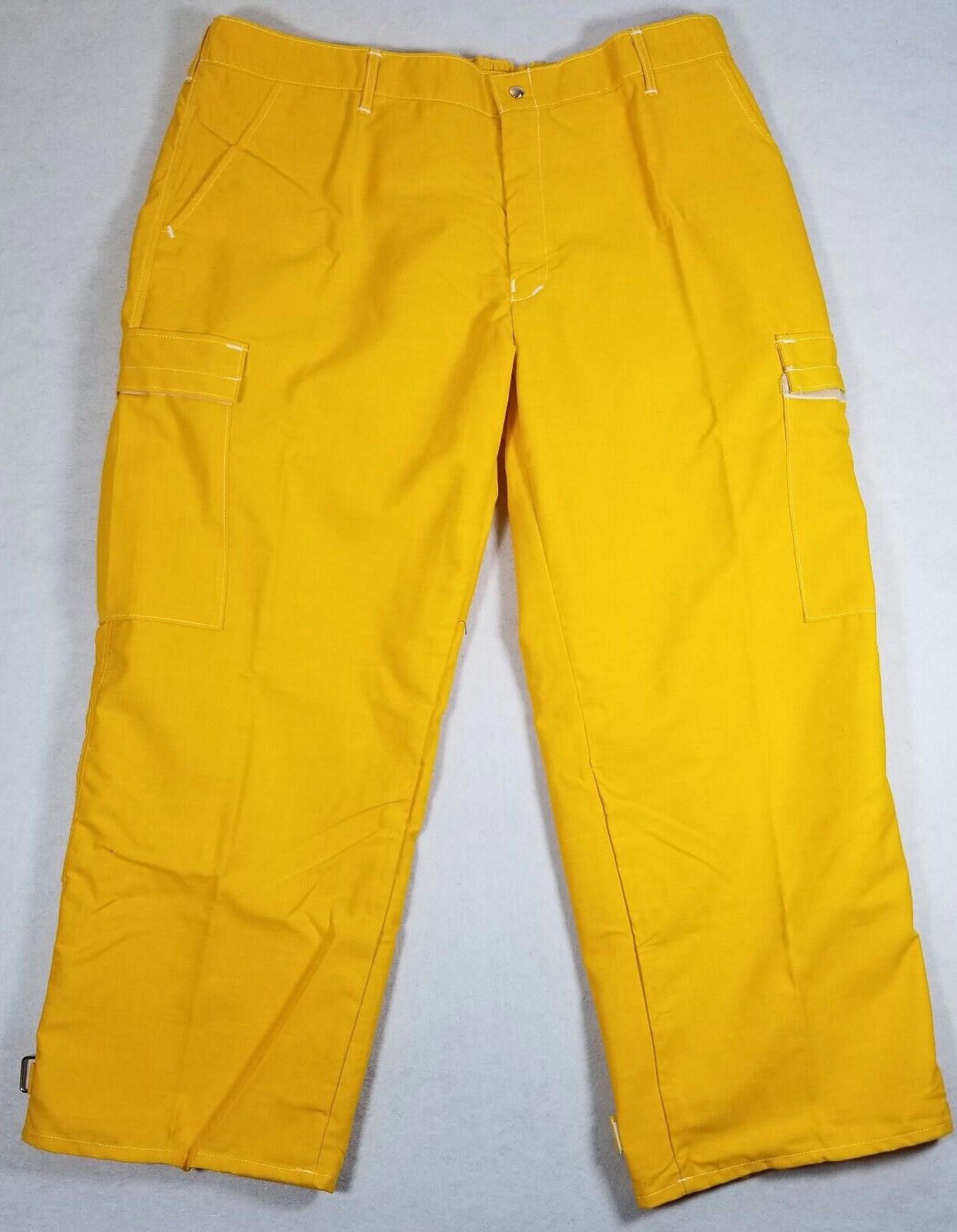 Nomex Crew Boss Wildfire Yellow Fire Fighter Pants 3XL/32