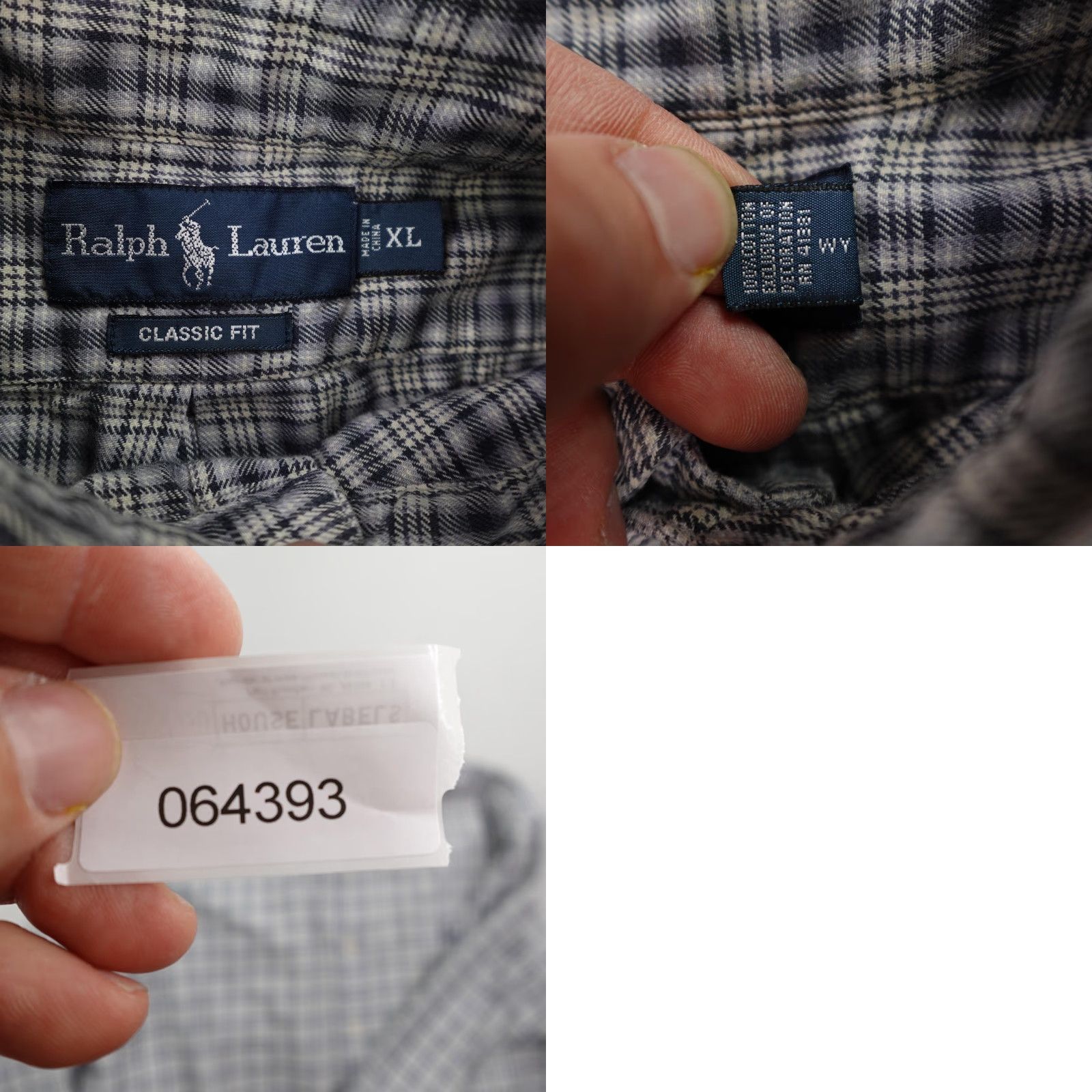 Ralph Lauren VINTAGE Ralph Lauren Flannel Shirt Mens XL Black Plaid Button-Up Classic Fit Size US XL / EU 56 / 4 - 8 Thumbnail