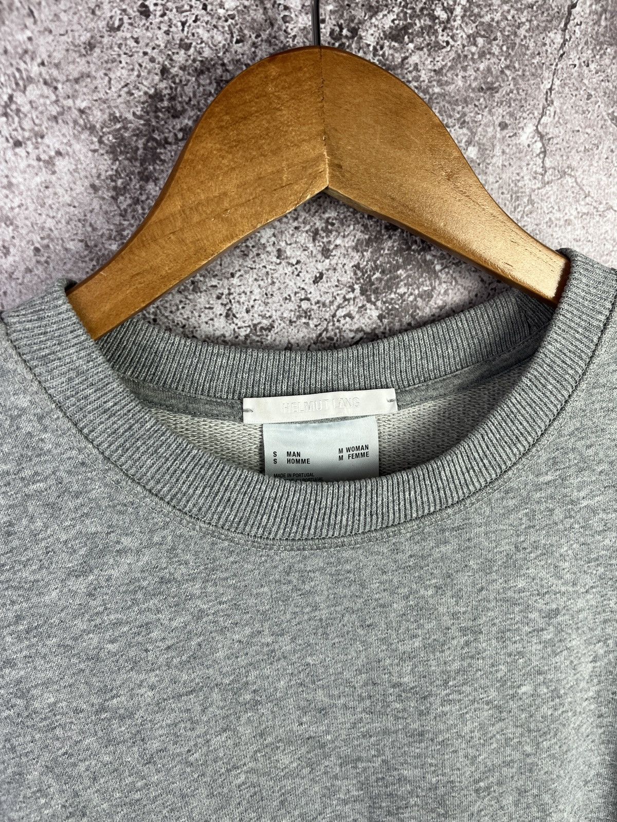 Helmut Lang HL Logo Grey Short Sleeve Sweatshirt Tee Minimalist Designer Size US S / EU 44-46 / 1 - 4 Thumbnail