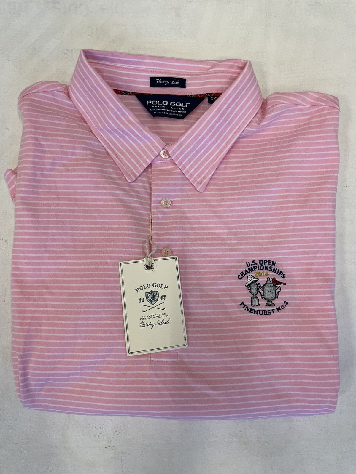 Polo Ralph Lauren 2014 U.S. OPEN PINEHURST NO. 2 Golf Shirt Size US XXL / EU 58 / 5 - 1 Thumbnail