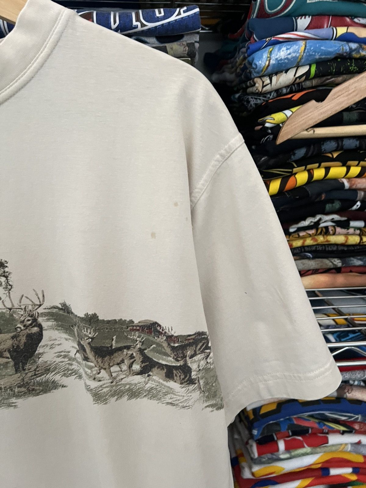 Redhead 90s Deer Habitat Animal Nature Tee Size US M / EU 48-50 / 2 - 4 Thumbnail
