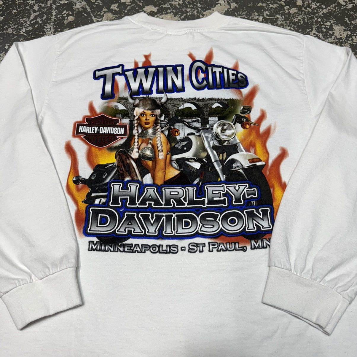 Vintage Vintage Harley Davidson Screw It Lets Ride Twin Cities Long Size US M / EU 48-50 / 2 - 12 Thumbnail
