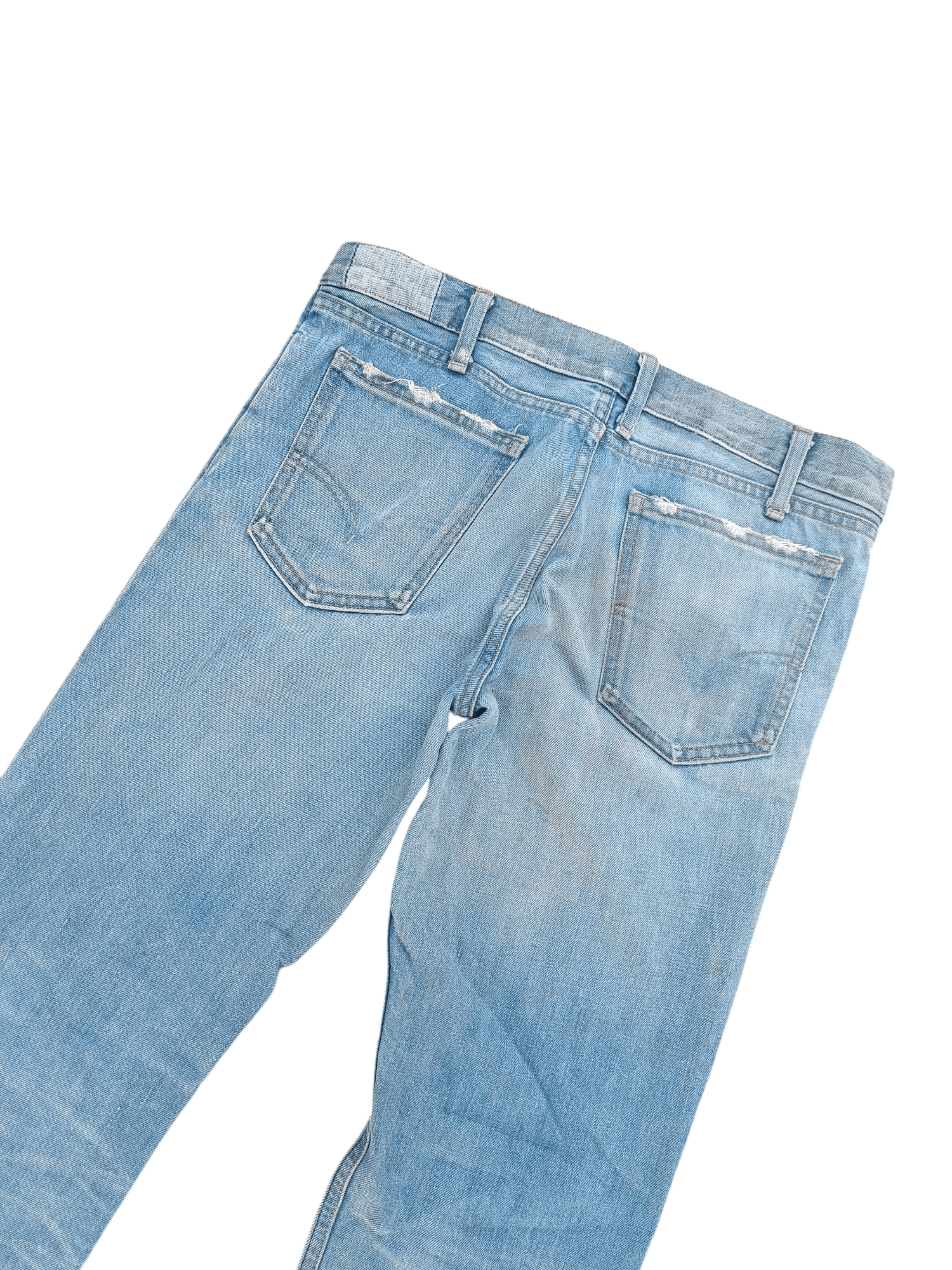 Levi's × Vintage VTG Levis Lot 70646 Flared Whiskers Faded Talon Zipper Jeans Size US 32 / EU 48 - 17 Thumbnail