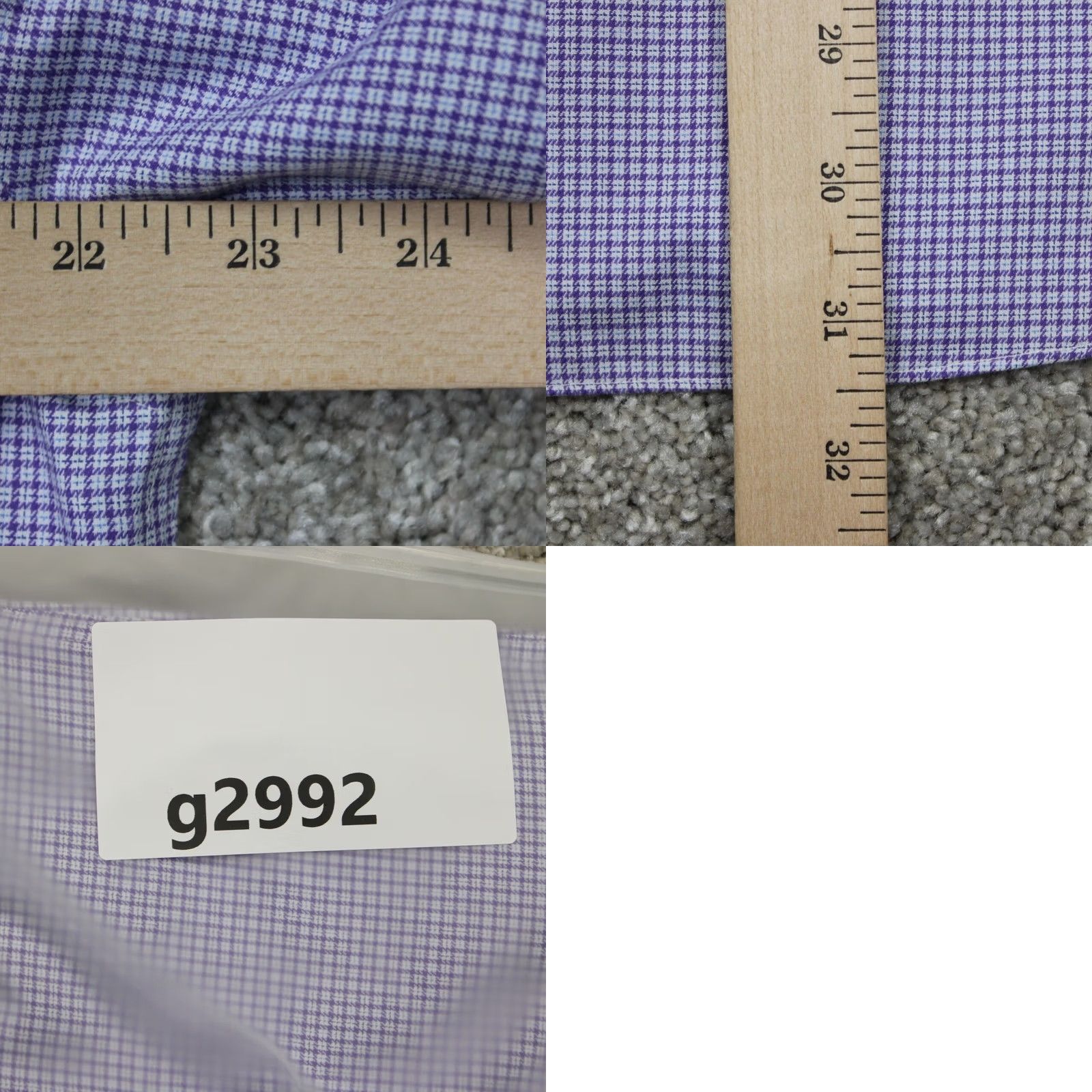 Brooks Brothers Brooks Brothers Regent Dress Shirt Mens 15 1/2 Purple Non-Iron Cotton L/S Button-Down Collared Size 42R - 9 Thumbnail