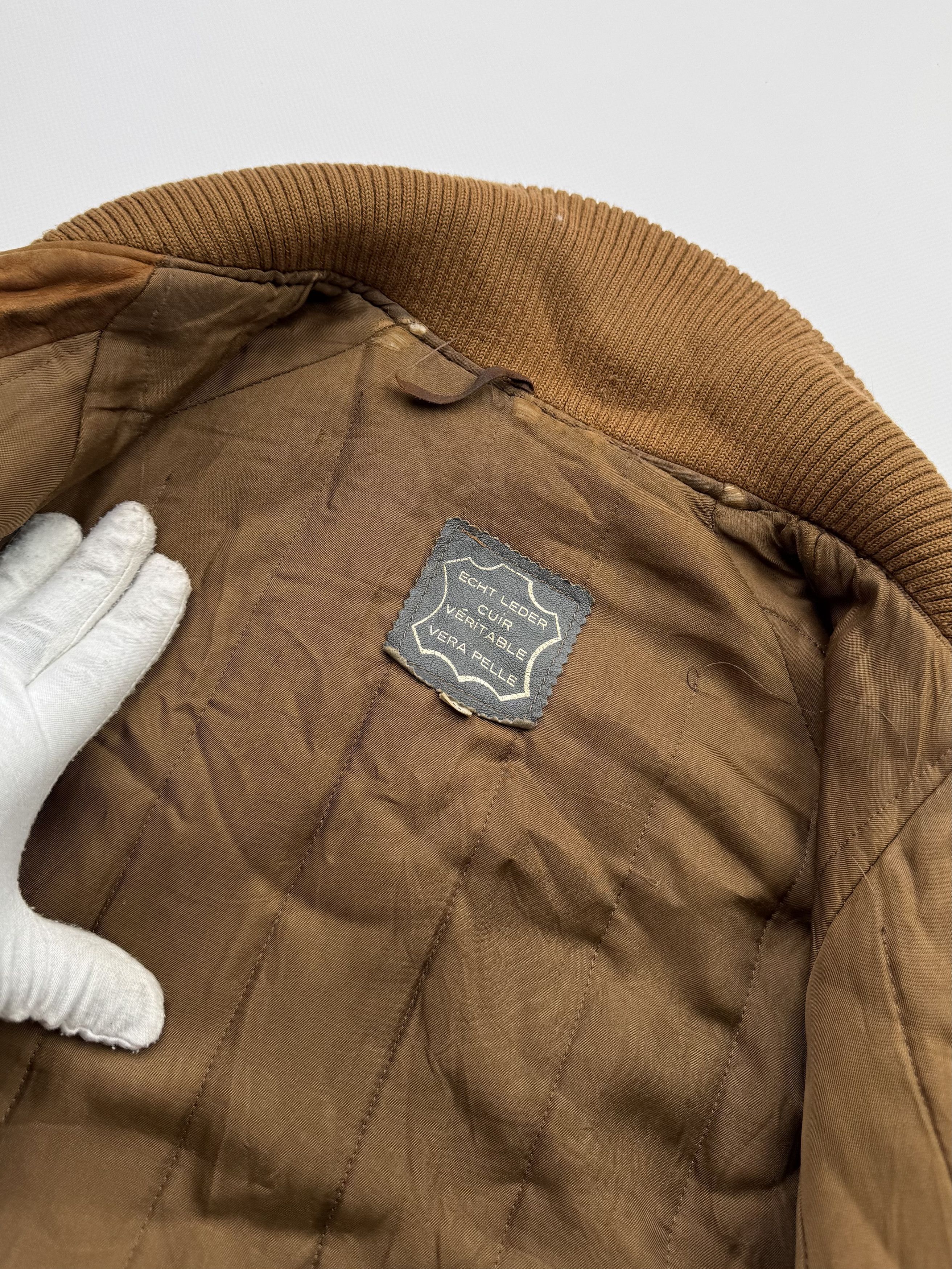 Vintage Vintage Thrashed Leather Bomber Jacket B431(V198)E2 Size US M / EU 48-50 / 2 - 10 Thumbnail