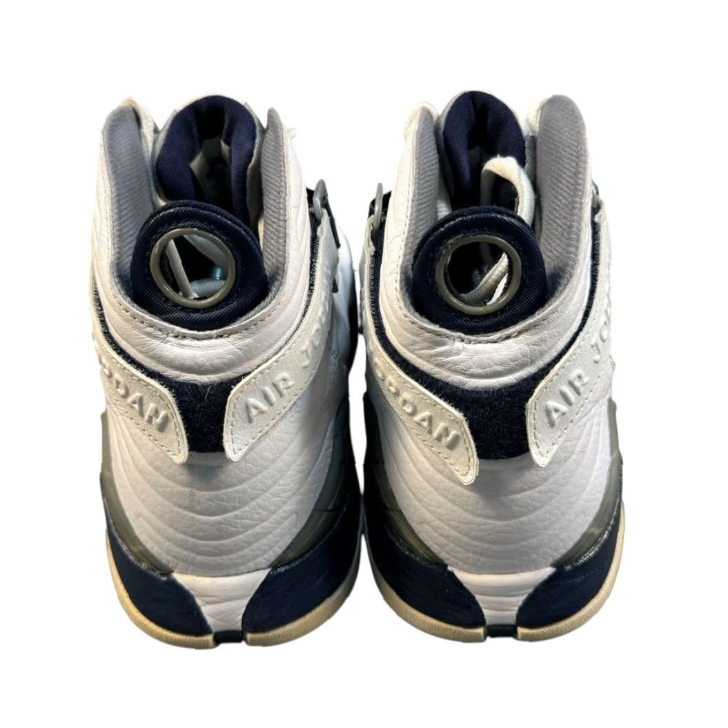 Jordan Brand Nike Air Jordan 8 Retro Men’s 13 Georgetown 2011 White Midnight Navy Basketball Sneaker Size US 13 / EU 46 - 5 Thumbnail