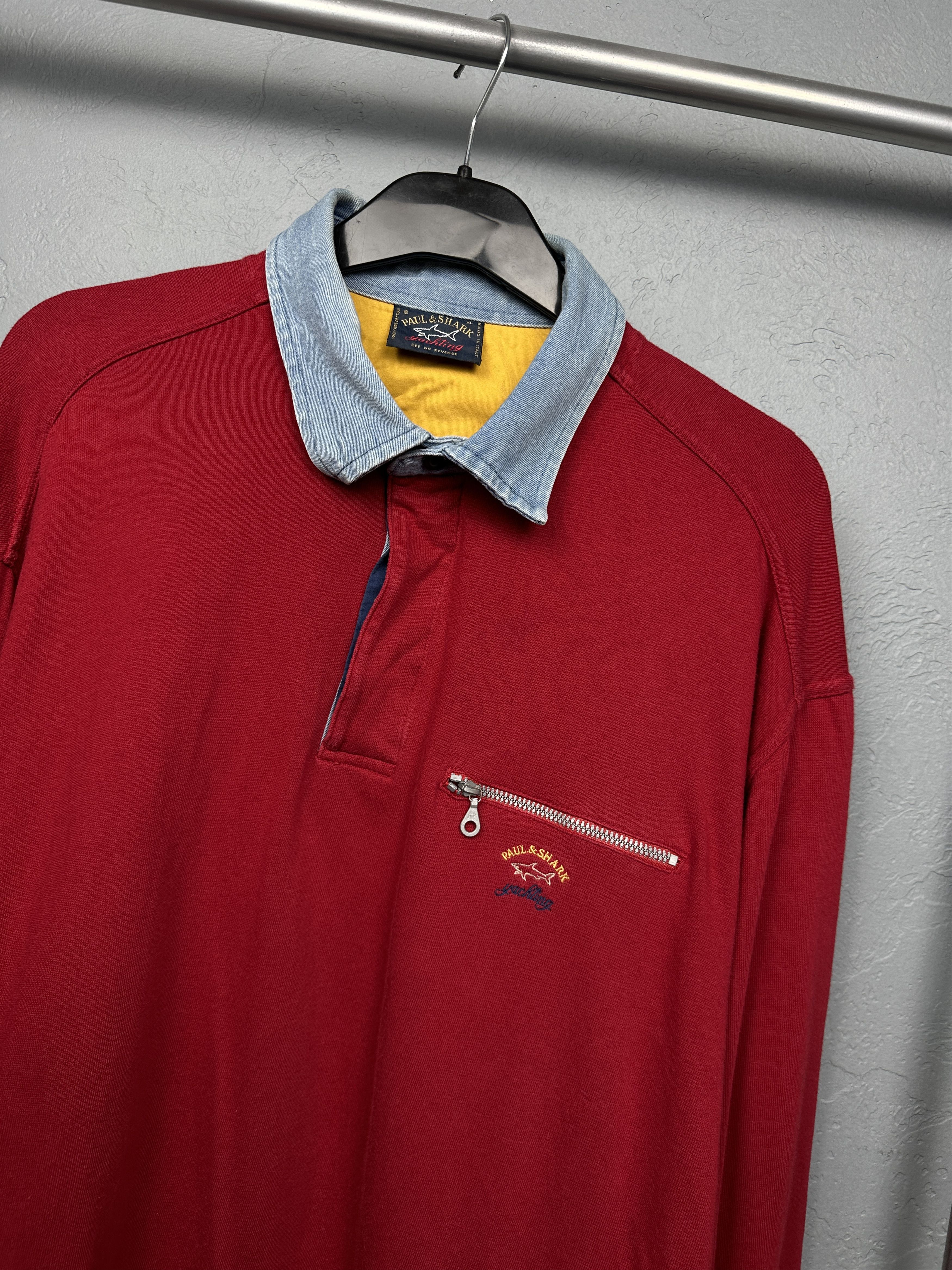 Paul & Shark × Vintage Paul & Shark Vintage Mens 1\4 Zip Collared Sweater Size US XL / EU 56 / 4 - 2 Thumbnail