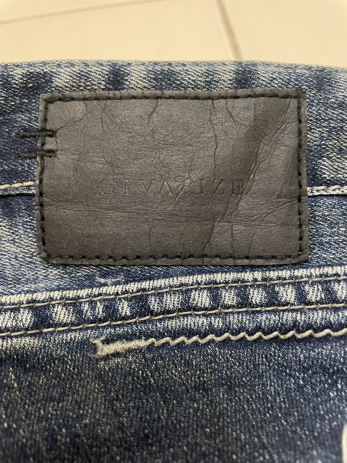 CIVARIZE Civarize Distressed Japanese Punk Visual Kei Jeans Size US 31 - 3 Thumbnail