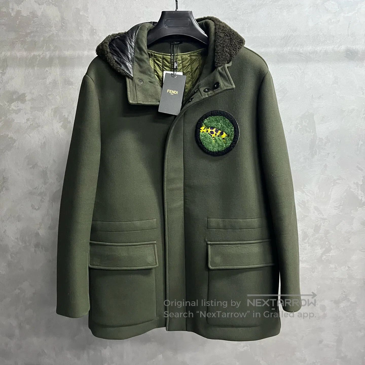 Fendi FENDI Wool collar fur-lined mink hooded jacket coat| Size US M / EU 48-50 / 2 - 1 Thumbnail