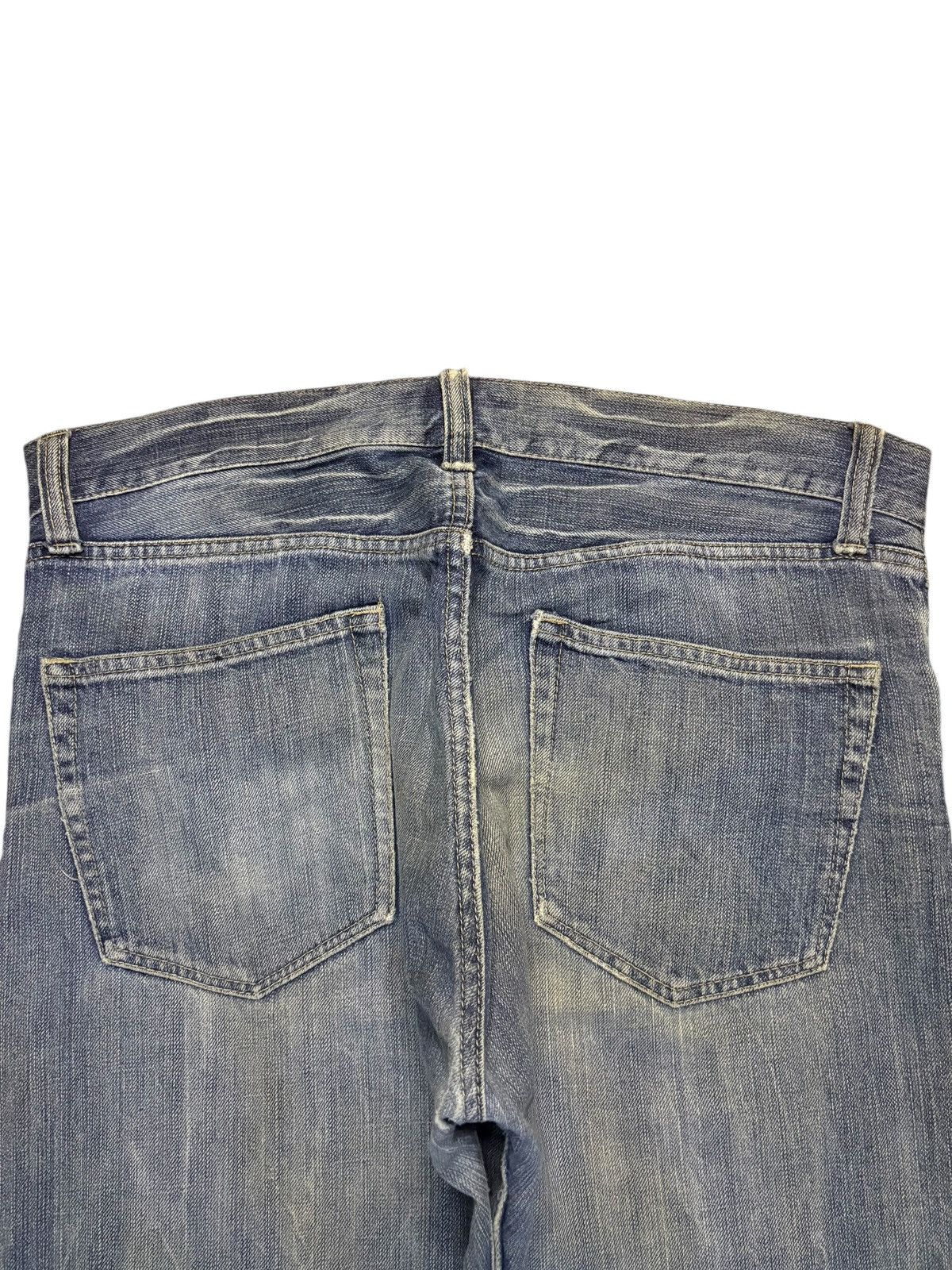 Yoshiyuki Konishi Vintage Japanese Brand Studded Mud Wash Painted Loose Jeans Size US 36 / EU 52 - 8 Thumbnail