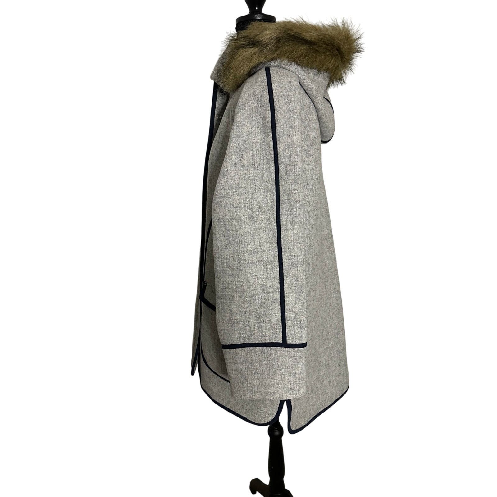 J.Crew J. Crew Petite Summit Parka in Italian Stadium-Cloth Wool Size XL / US 12-14 / IT 48-50 - 3 Thumbnail