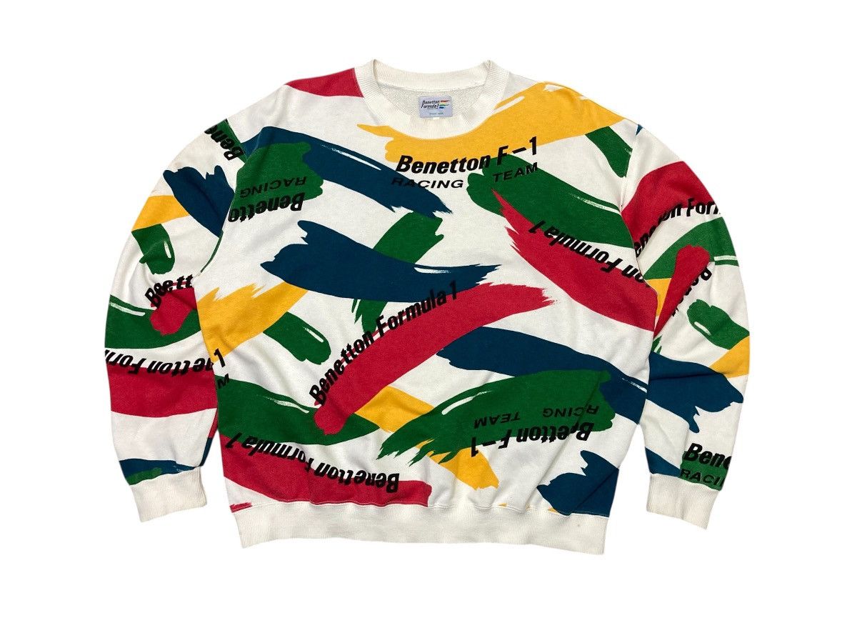 Vintage Benetton Formula 1 Racing Team Crewneck Sweatshirt
