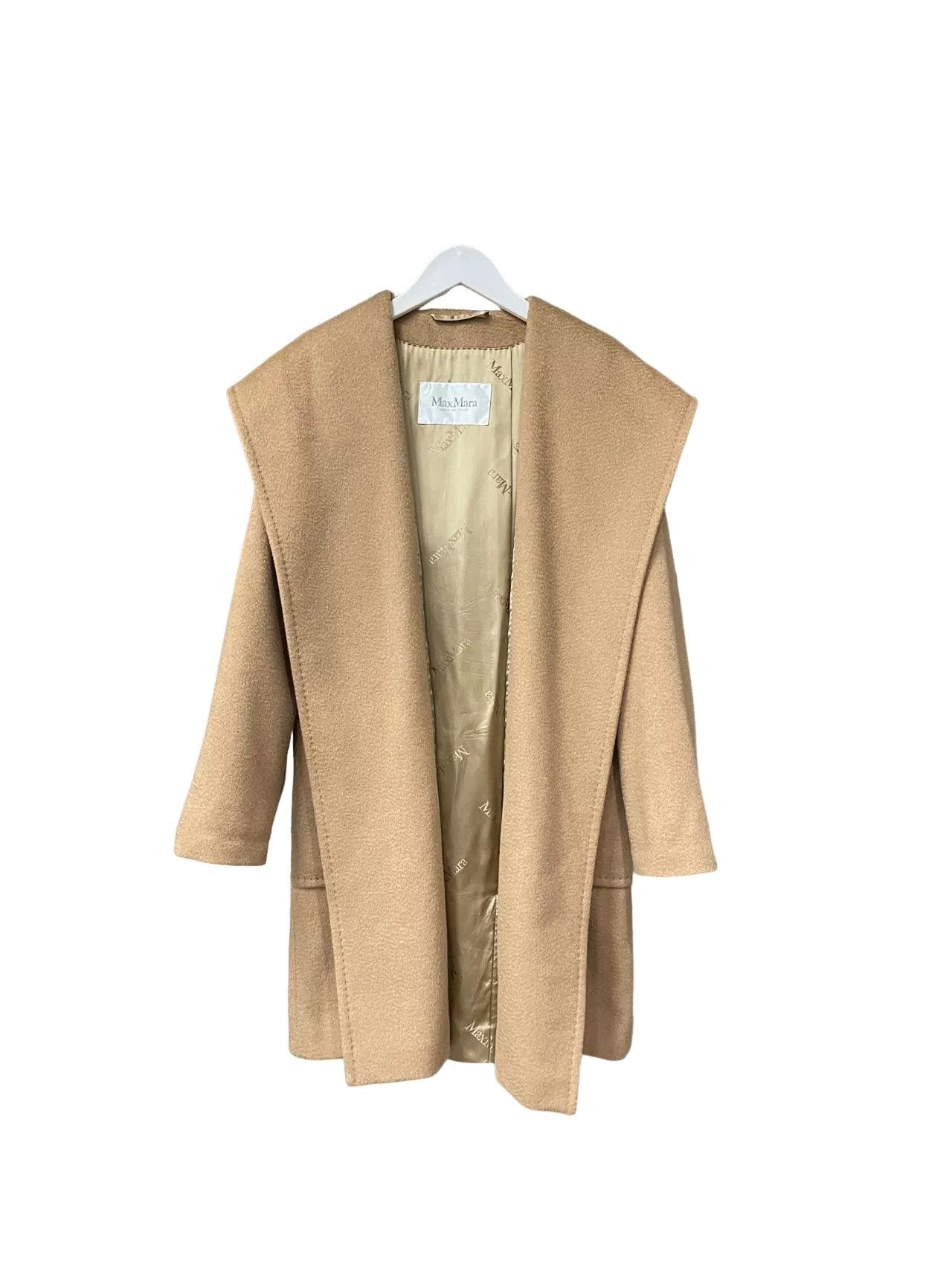 Max Mara MaxMara Camelhair Hooded Coat Size 36 Size XS / US 0-2 / IT 36-38 - 1 Thumbnail